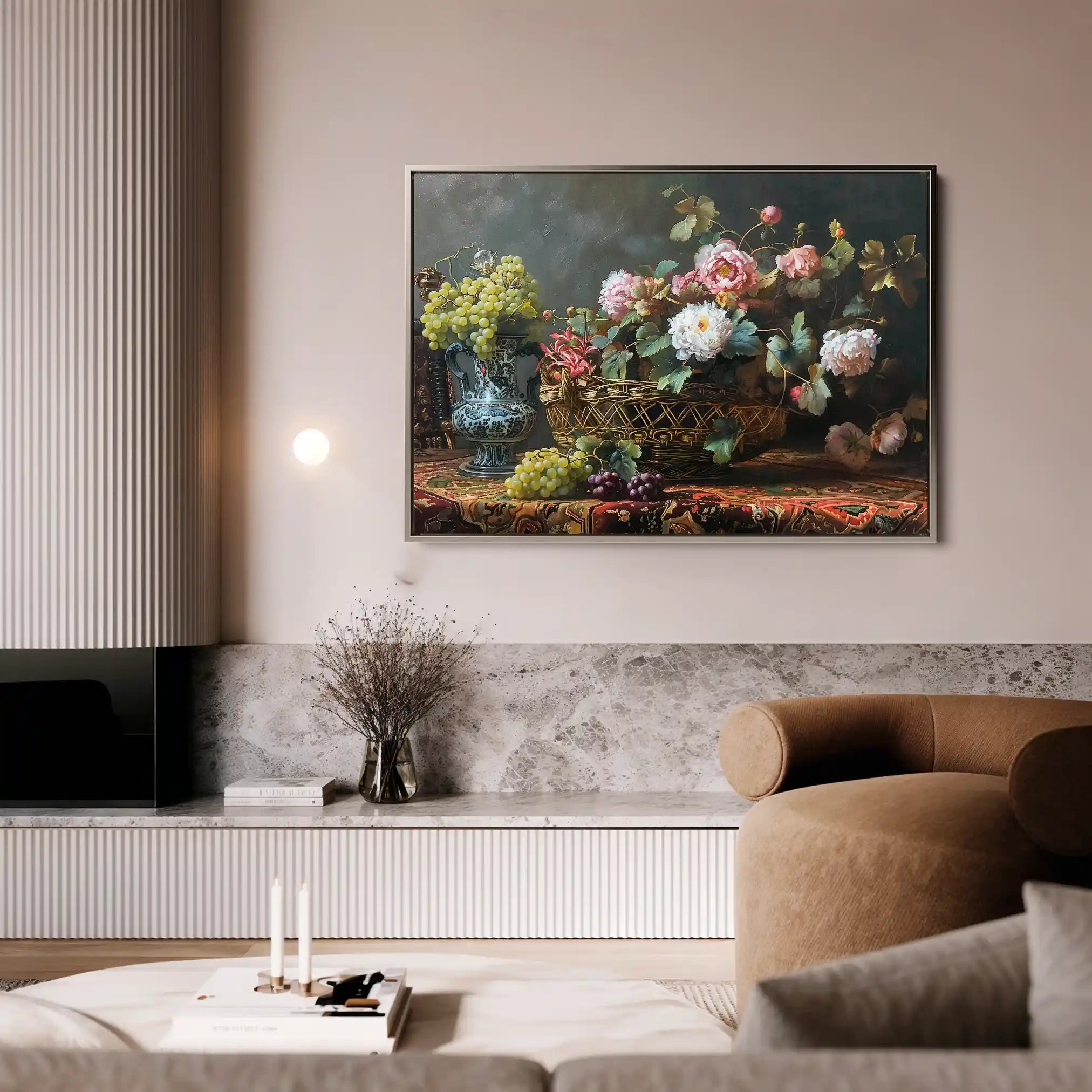 Floral Canvas Wall Art WAD871-F 90 x 60 cm / Stretched on hidden frame