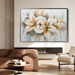 Floral Canvas Wall Art WAD873-F 90 x 60 cm / Stretched on hidden frame