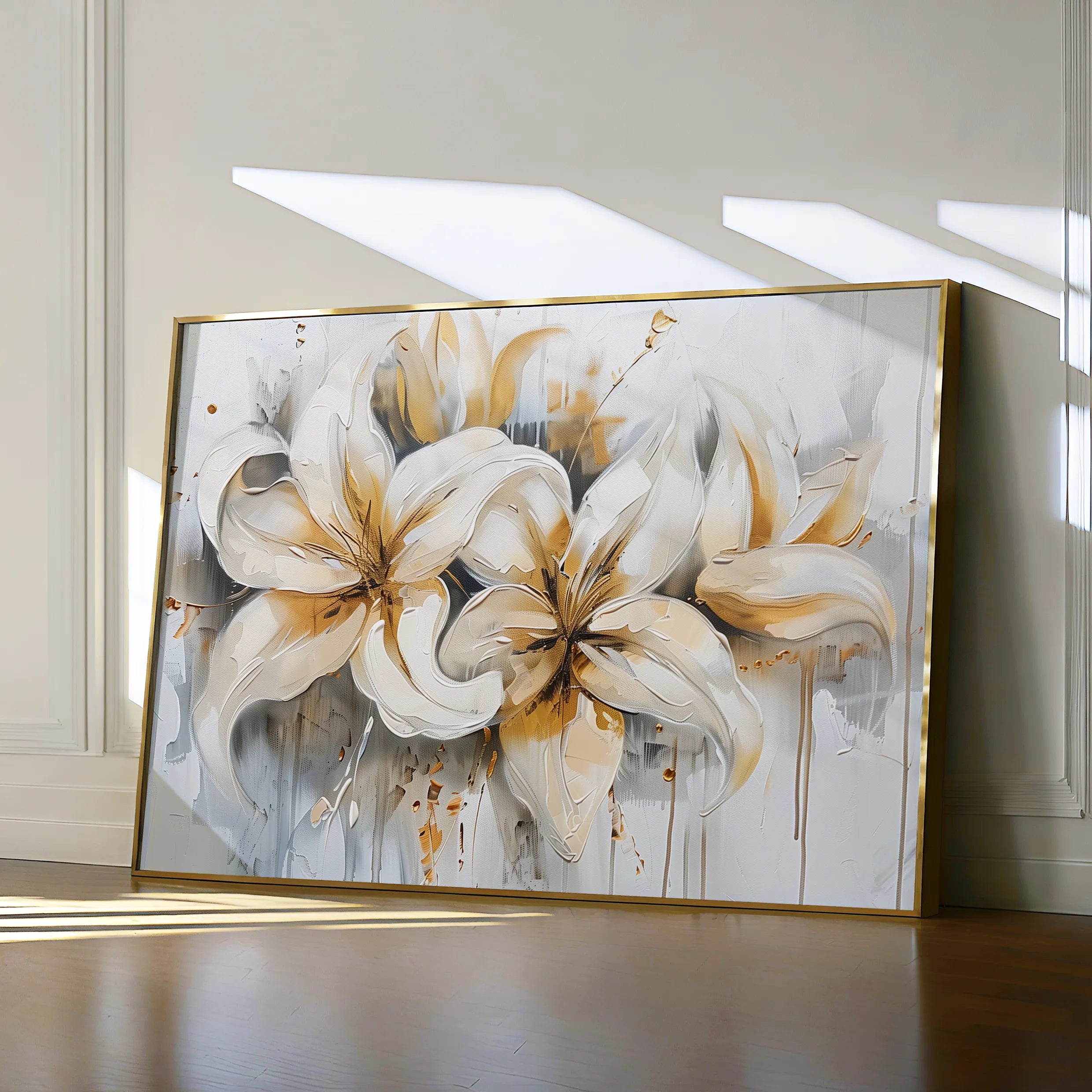 Floral Canvas Wall Art WAD873-F 90 x 60 cm / Stretched on hidden frame