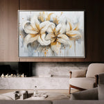 Floral Canvas Wall Art WAD873-F 90 x 60 cm / Stretched on hidden frame