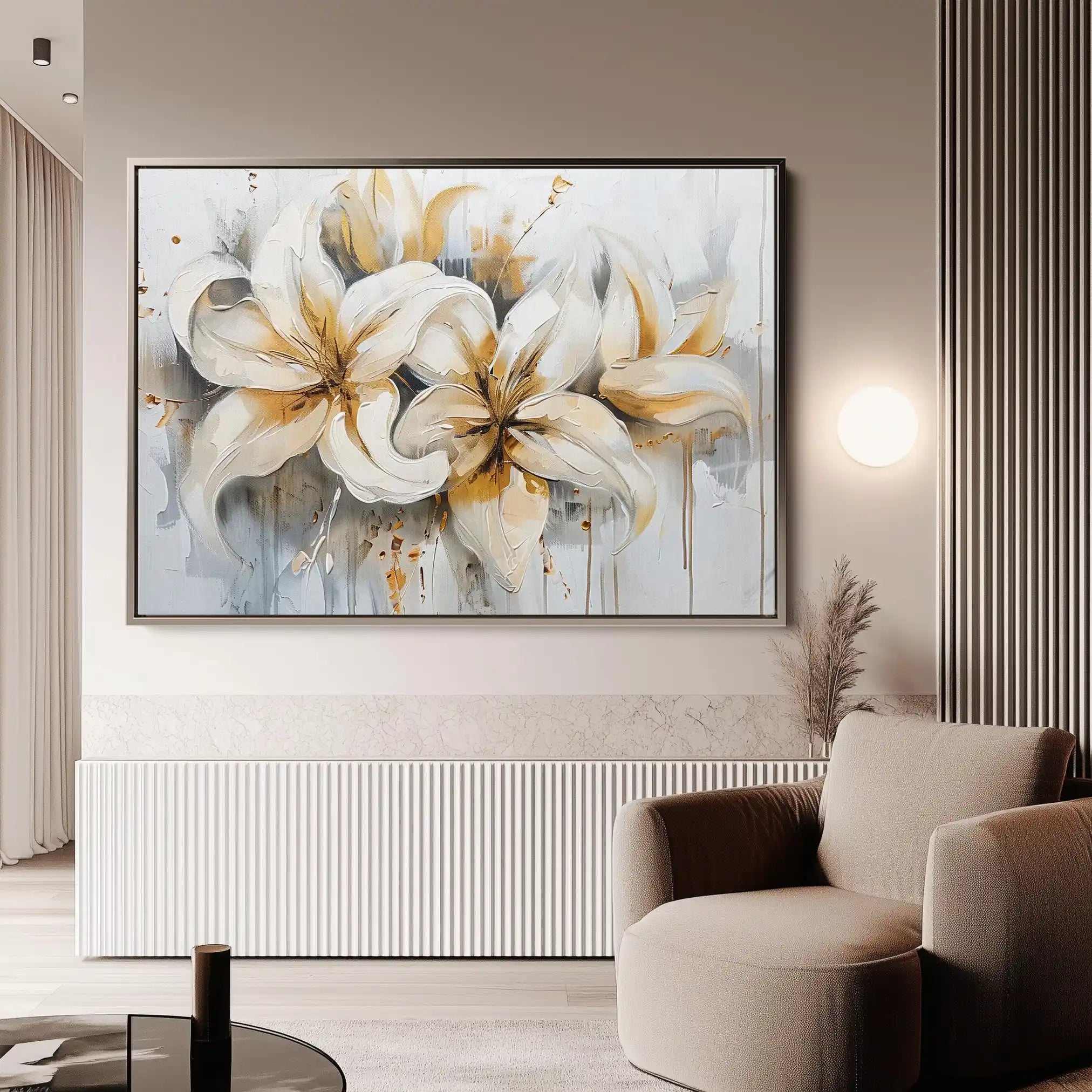 Floral Canvas Wall Art WAD873-F 90 x 60 cm / Stretched on hidden frame