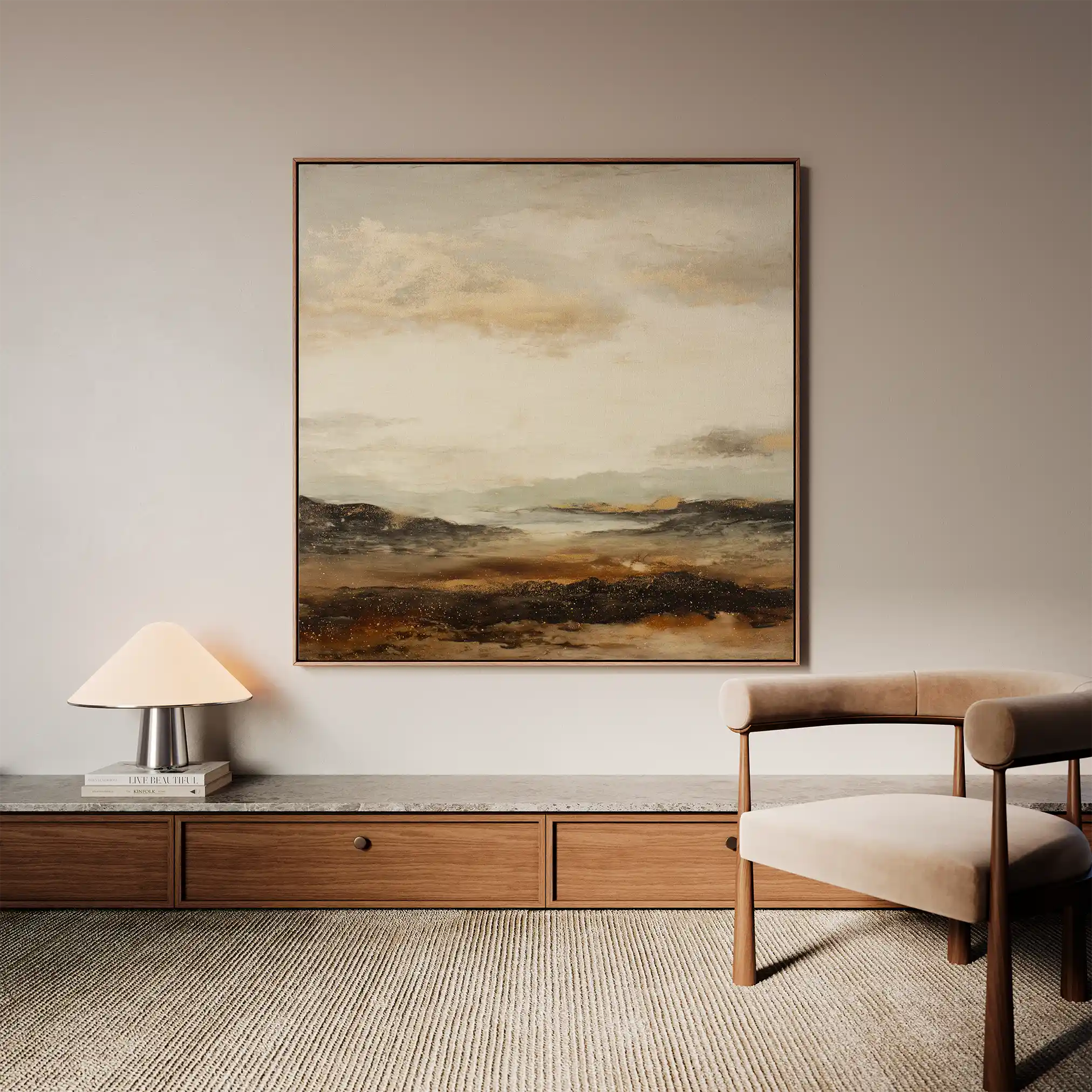 Abstract 874 Canvas Art 60 x 60 cm / Stretched on hidden frame