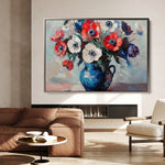Floral Canvas Wall Art WAD874-F 90 x 60 cm / Stretched on hidden frame