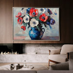 Floral Canvas Wall Art WAD874-F 90 x 60 cm / Stretched on hidden frame
