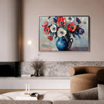 Floral Canvas Wall Art WAD874-F 90 x 60 cm / Stretched on hidden frame
