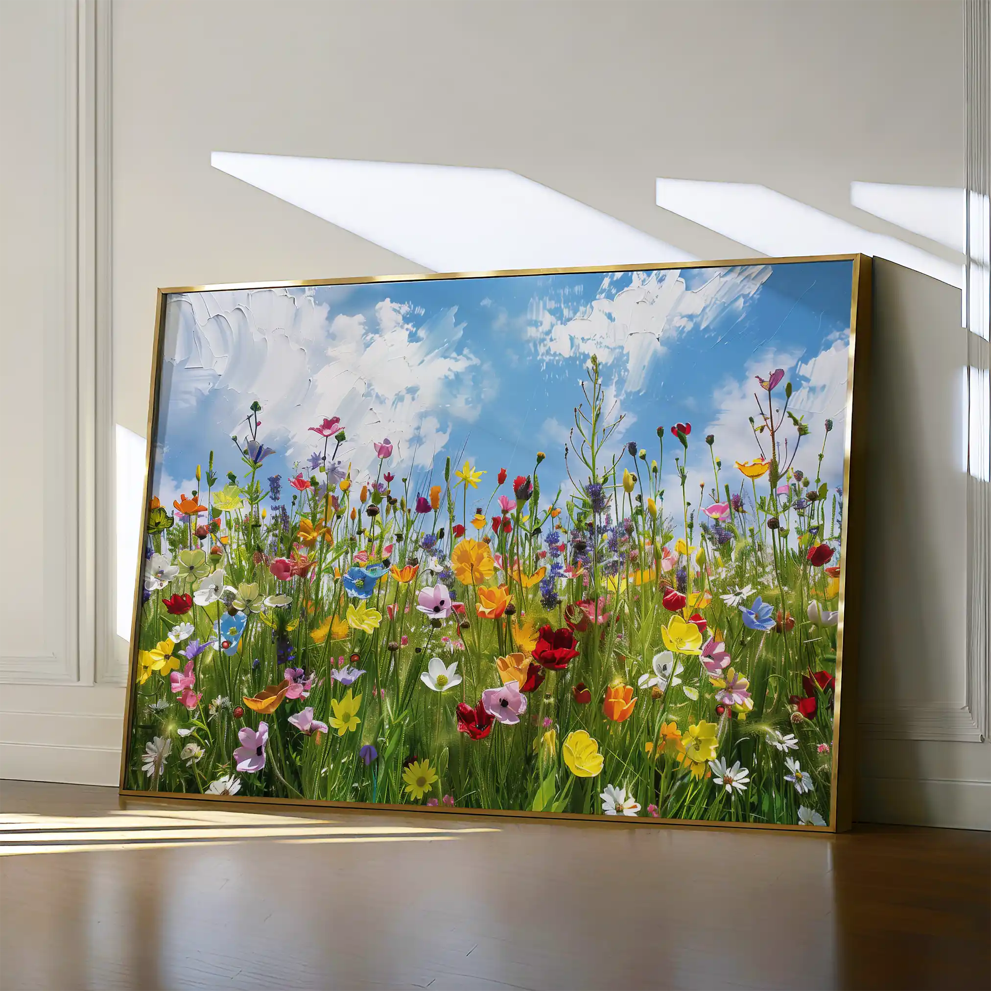 Floral Canvas Wall Art WAD876-F 90 x 60 cm / Stretched on hidden frame