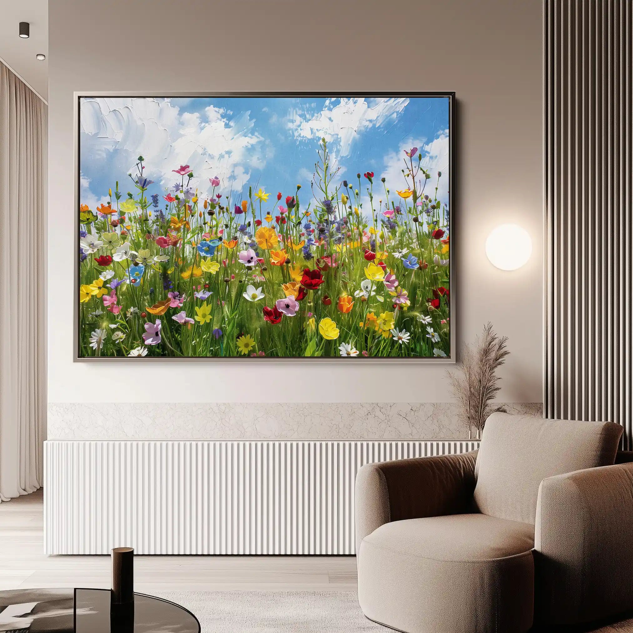 Floral Canvas Wall Art WAD876-F 90 x 60 cm / Stretched on hidden frame