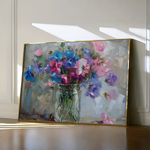 Floral Canvas Wall Art WAD877-F 90 x 60 cm / Stretched on hidden frame