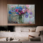 Floral Canvas Wall Art WAD877-F 90 x 60 cm / Stretched on hidden frame