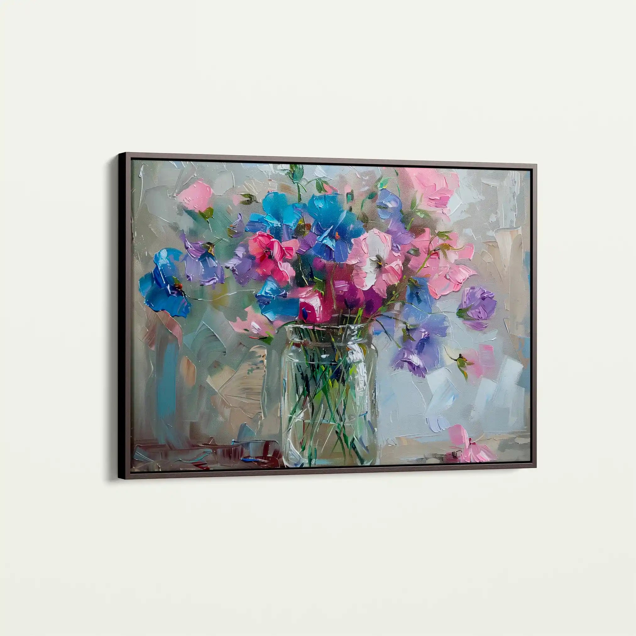 Floral Canvas Wall Art WAD877-F 90 x 60 cm / Stretched on hidden frame