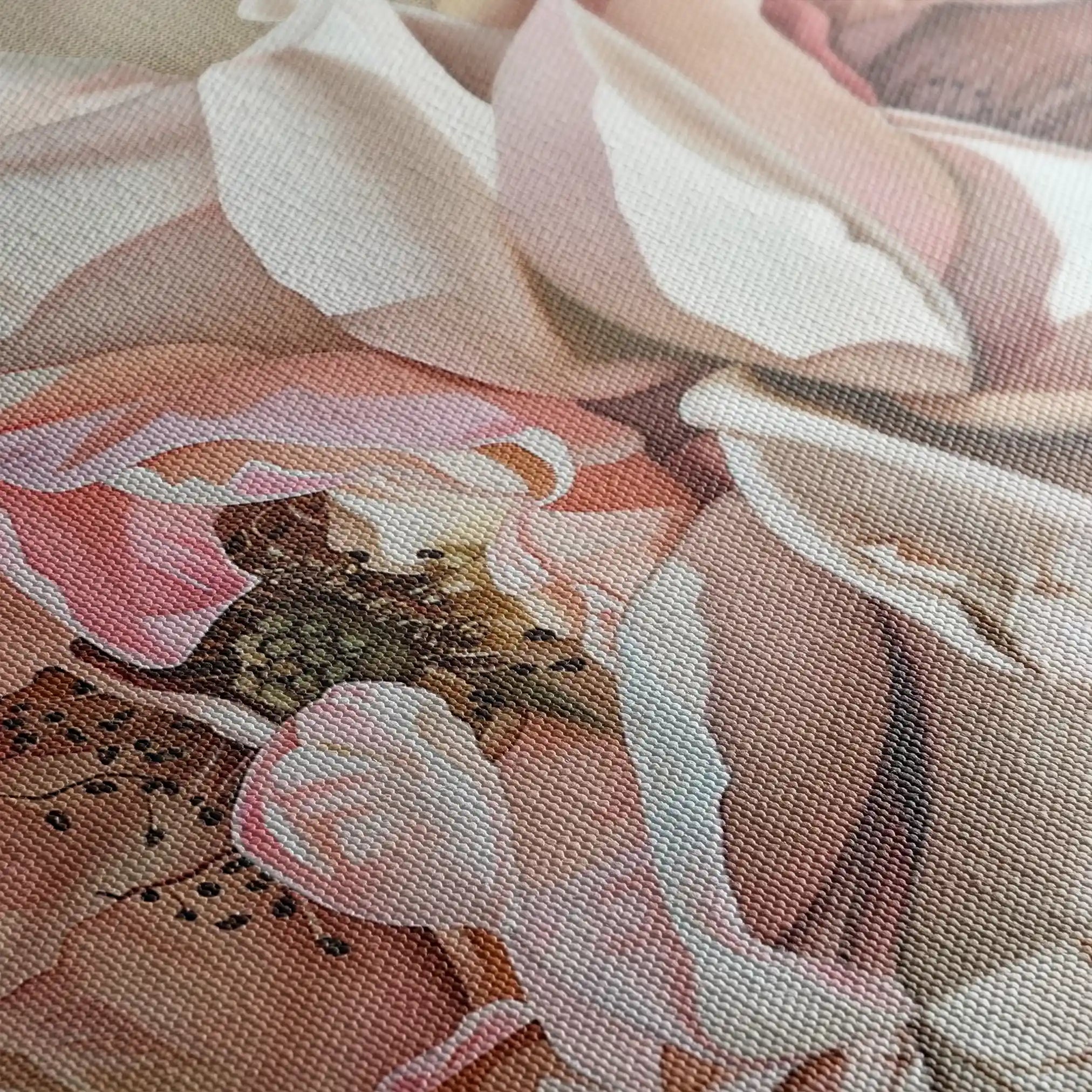 Floral Canvas Wall Art WAD879-F 90 x 60 cm / Stretched on hidden frame