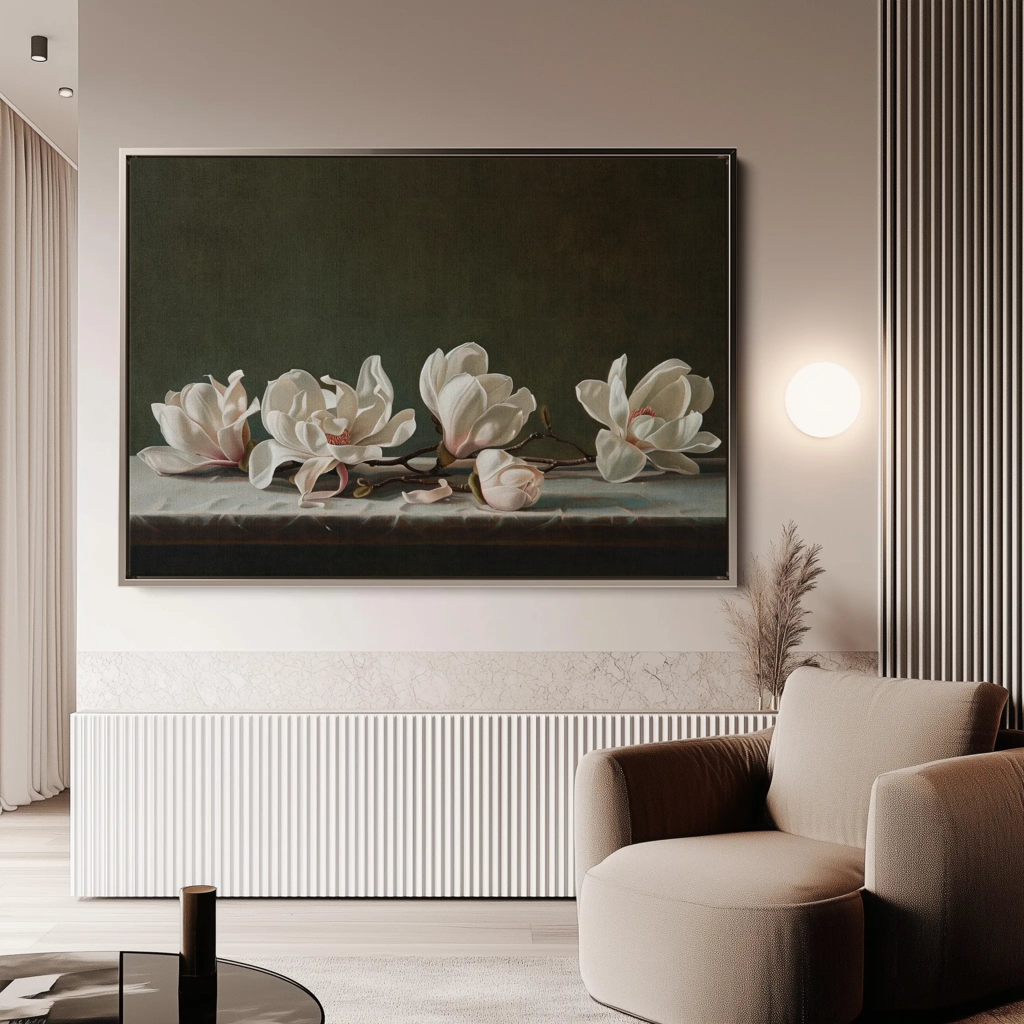 Floral Canvas Wall Art WAD880-F 90 x 60 cm / Stretched on hidden frame