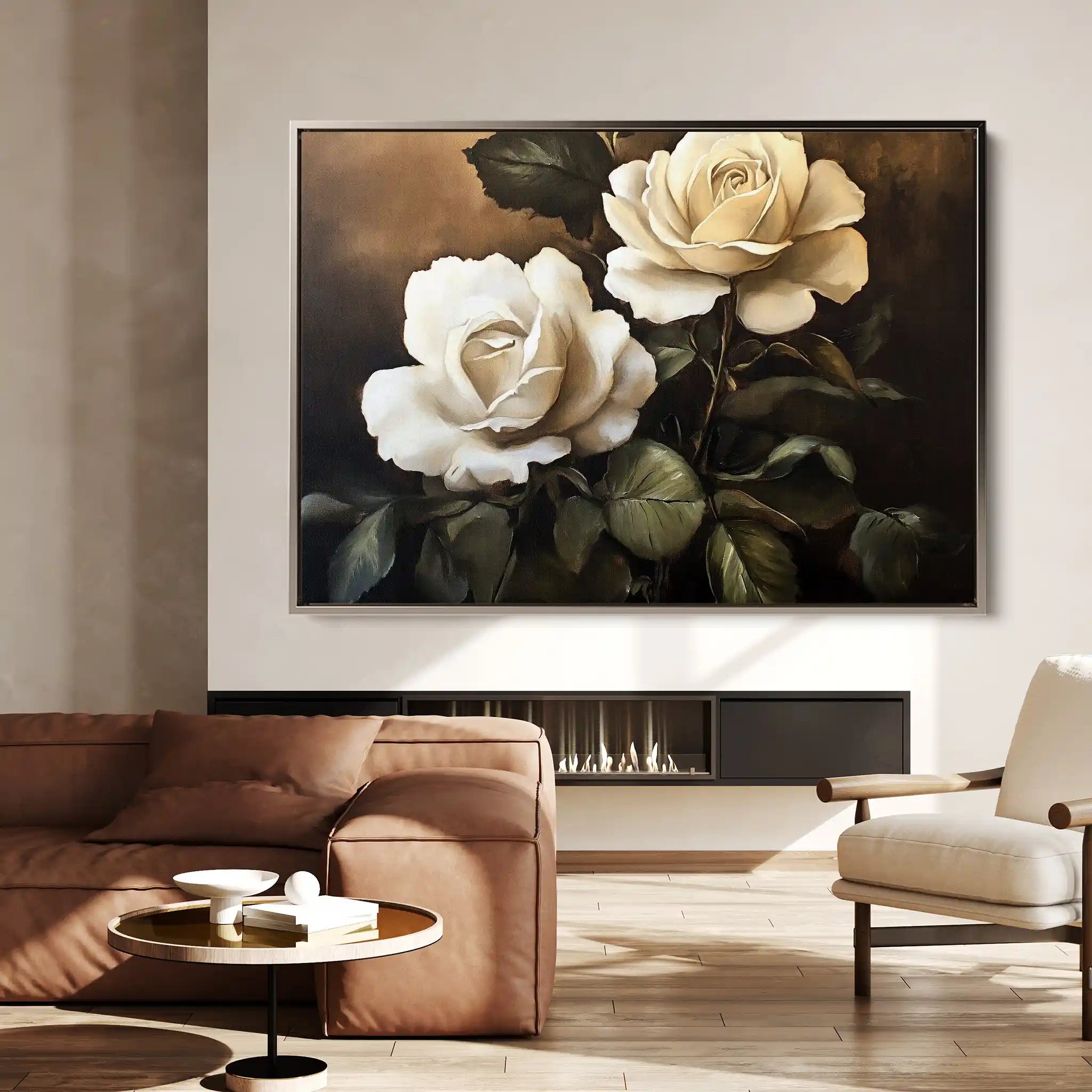 Floral Canvas Wall Art WAD882-F 90 x 60 cm / Stretched on hidden frame