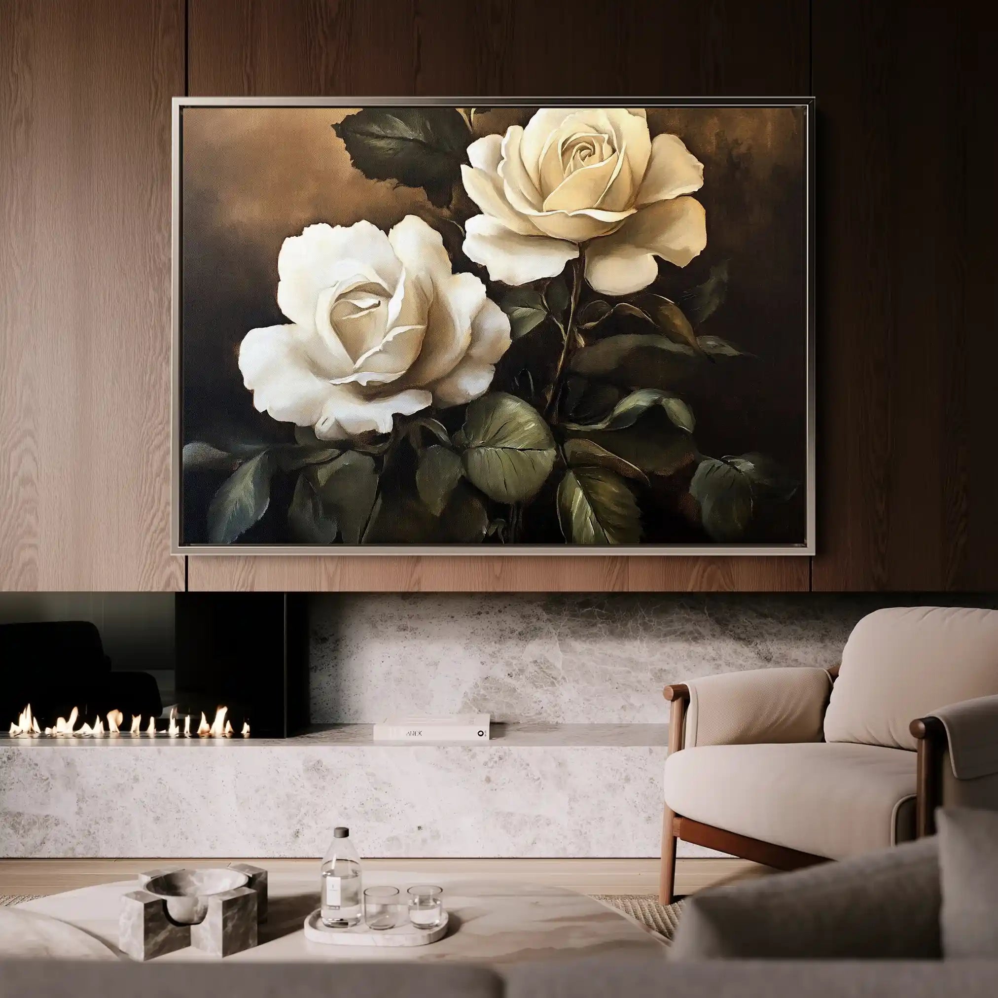 Floral Canvas Wall Art WAD882-F 90 x 60 cm / Stretched on hidden frame