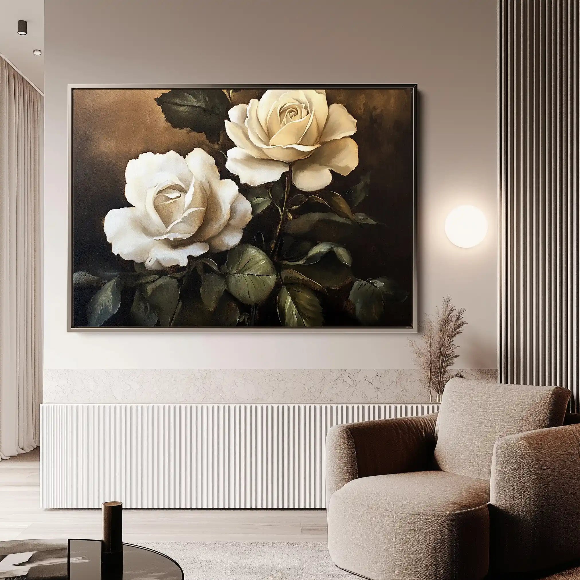 Floral Canvas Wall Art WAD882-F 90 x 60 cm / Stretched on hidden frame