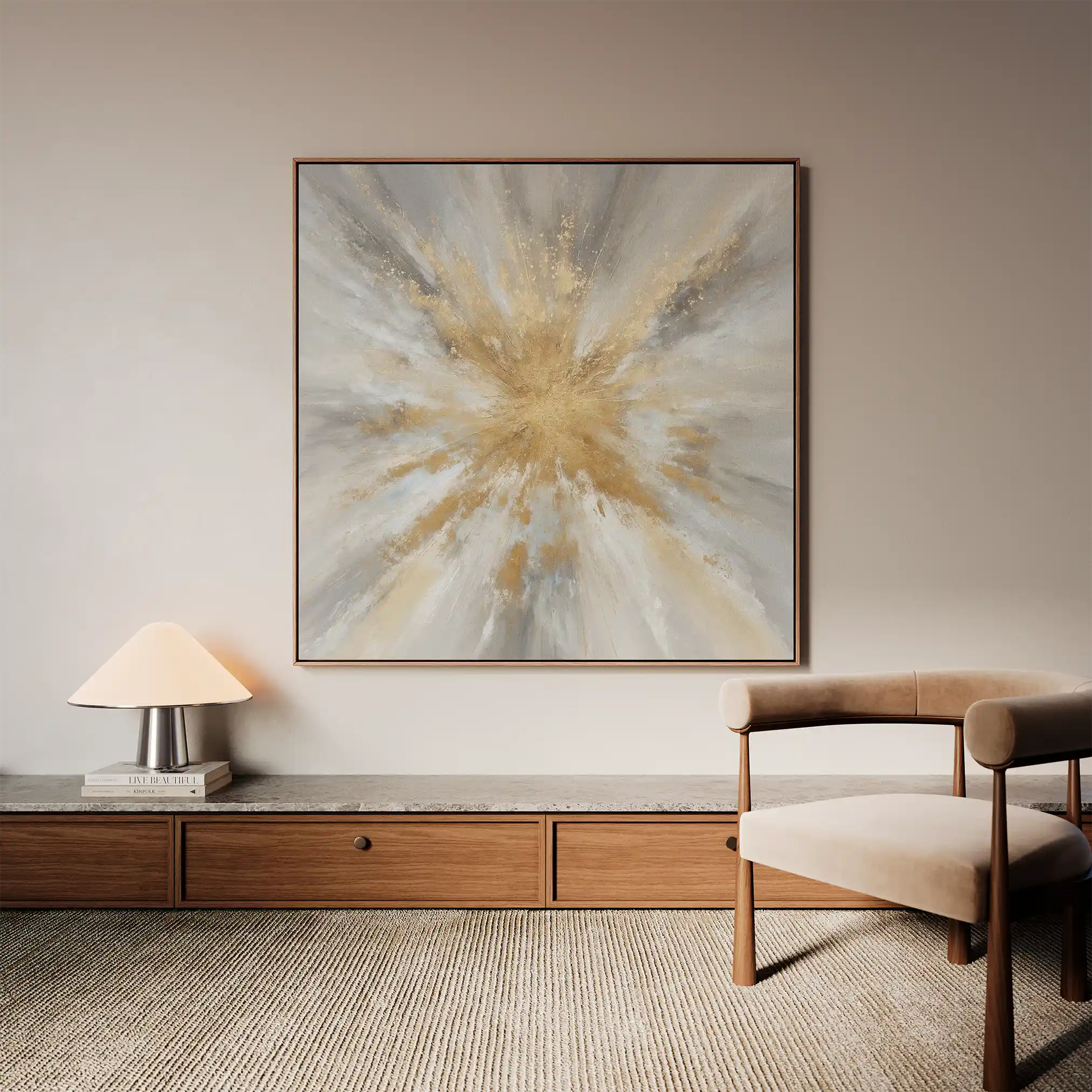 Abstract 883 Canvas Art 60 x 60 cm / Stretched on hidden frame