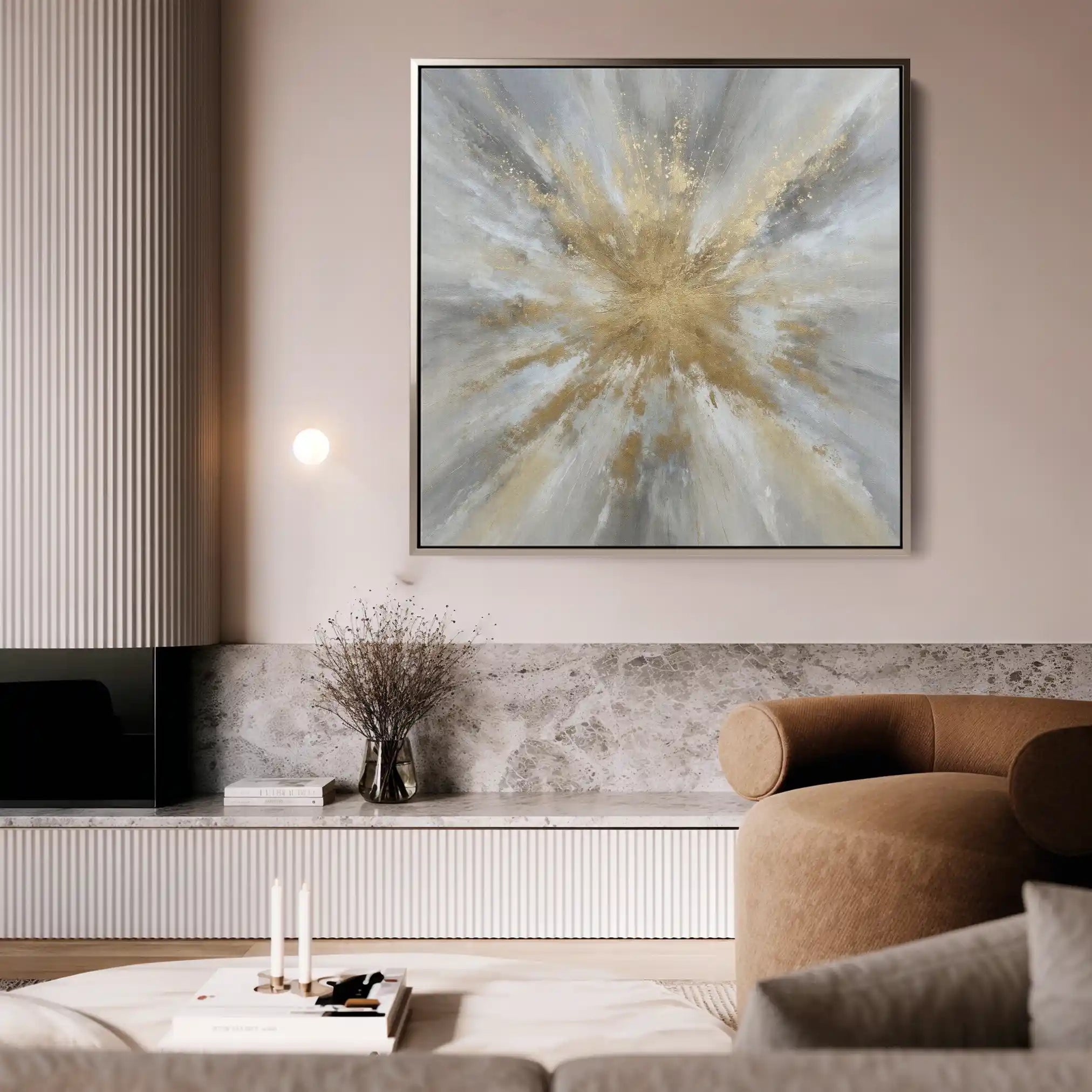 Abstract 883 Canvas Art 60 x 60 cm / Stretched on hidden frame