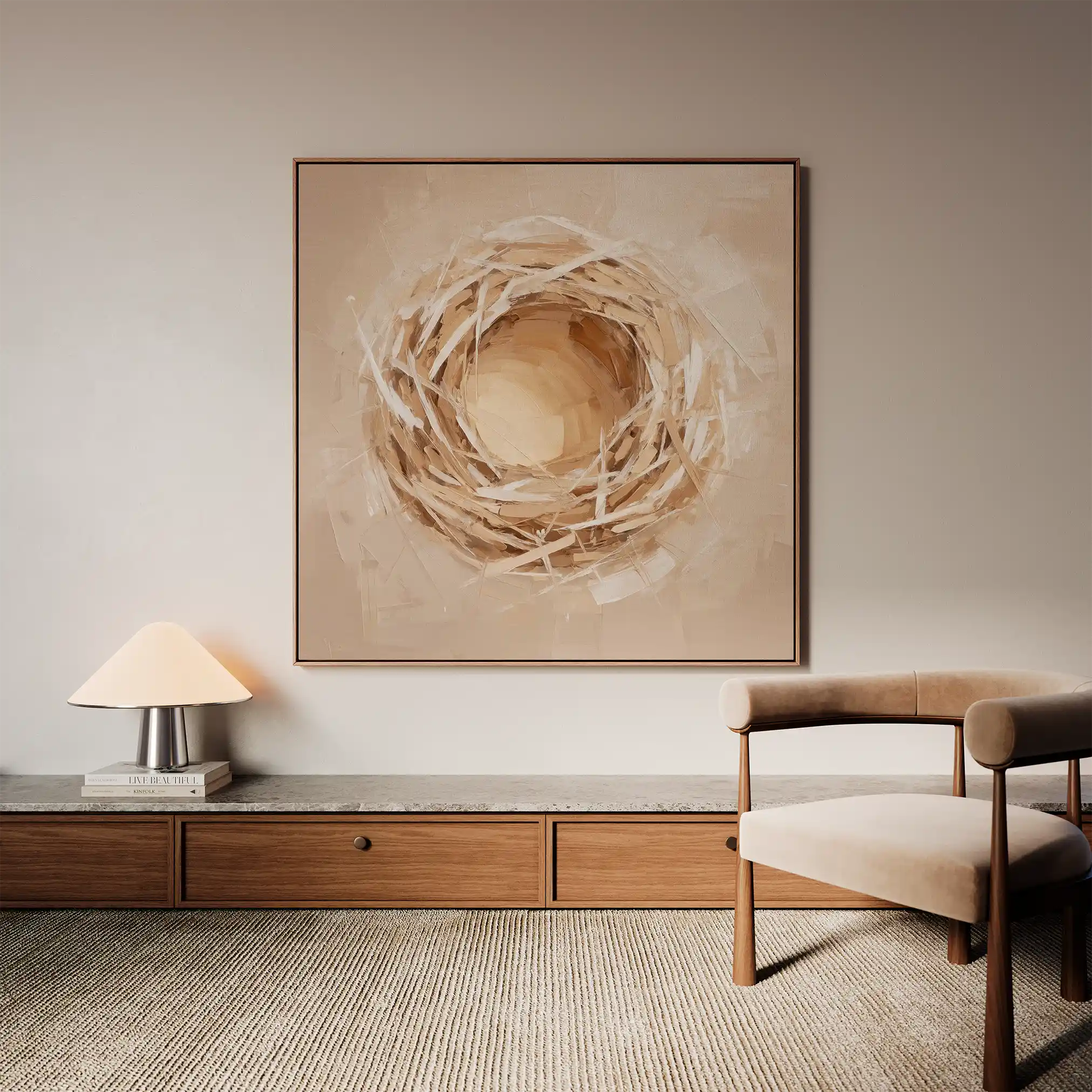 Abstract 884 Canvas Art 60 x 60 cm / Stretched on hidden frame