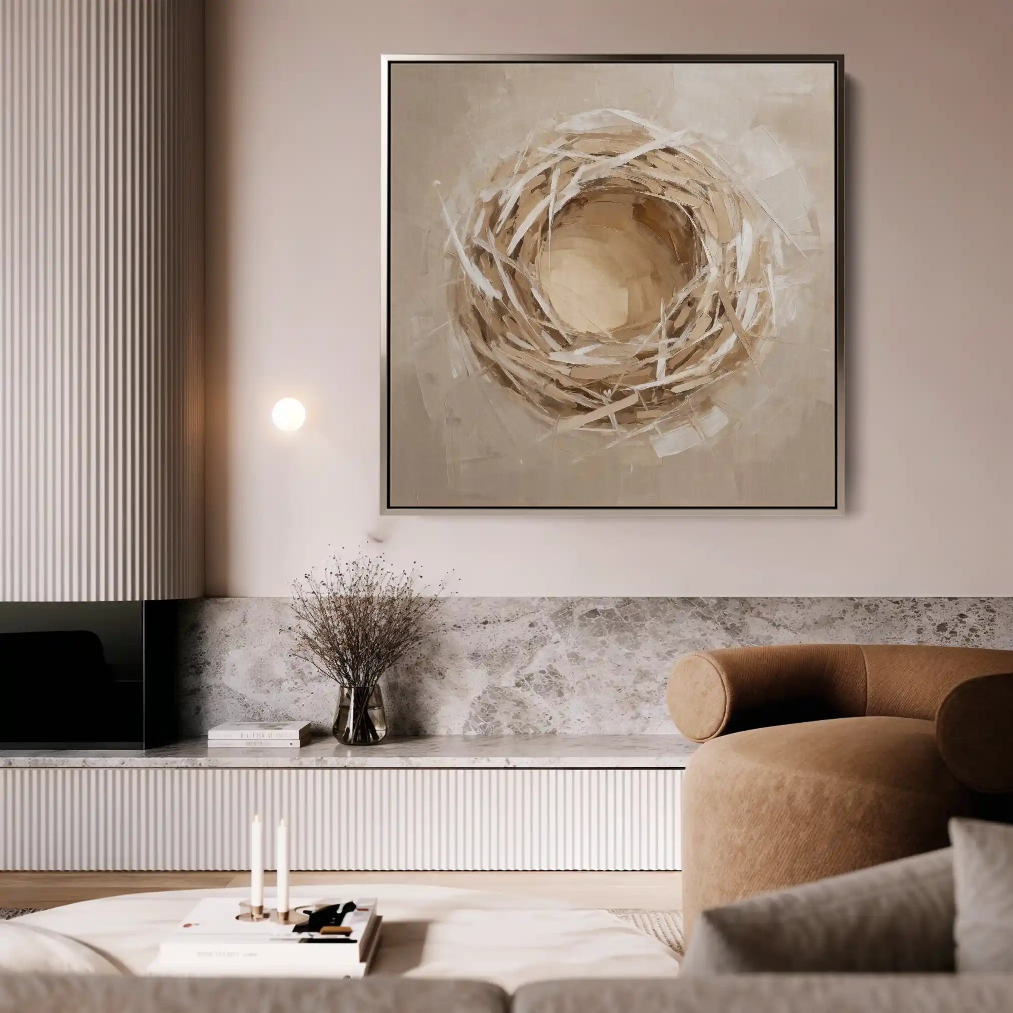 Abstract 884 Canvas Art 60 x 60 cm / Stretched on hidden frame