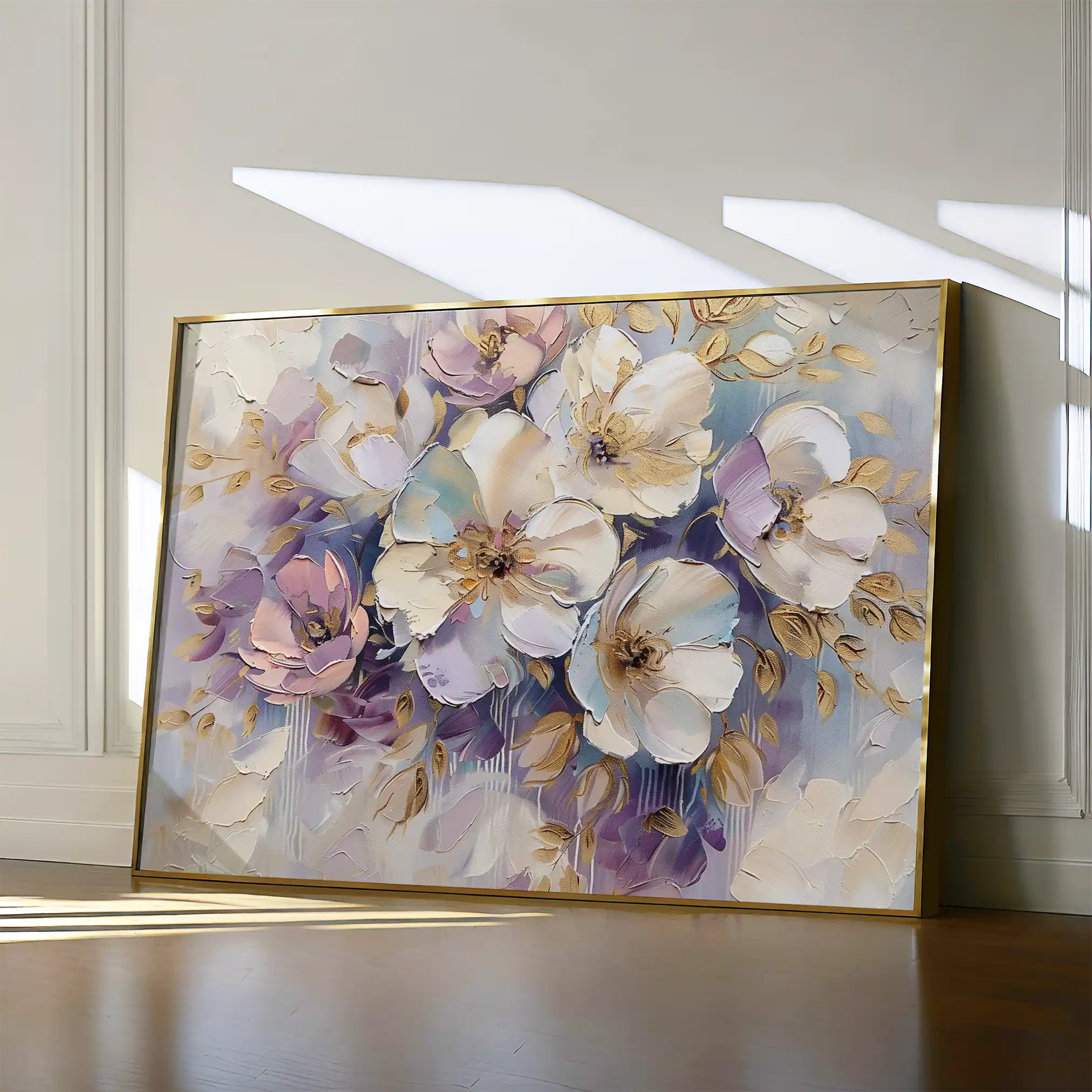 Floral Canvas Wall Art WAD884-F 90 x 60 cm / Stretched on hidden frame