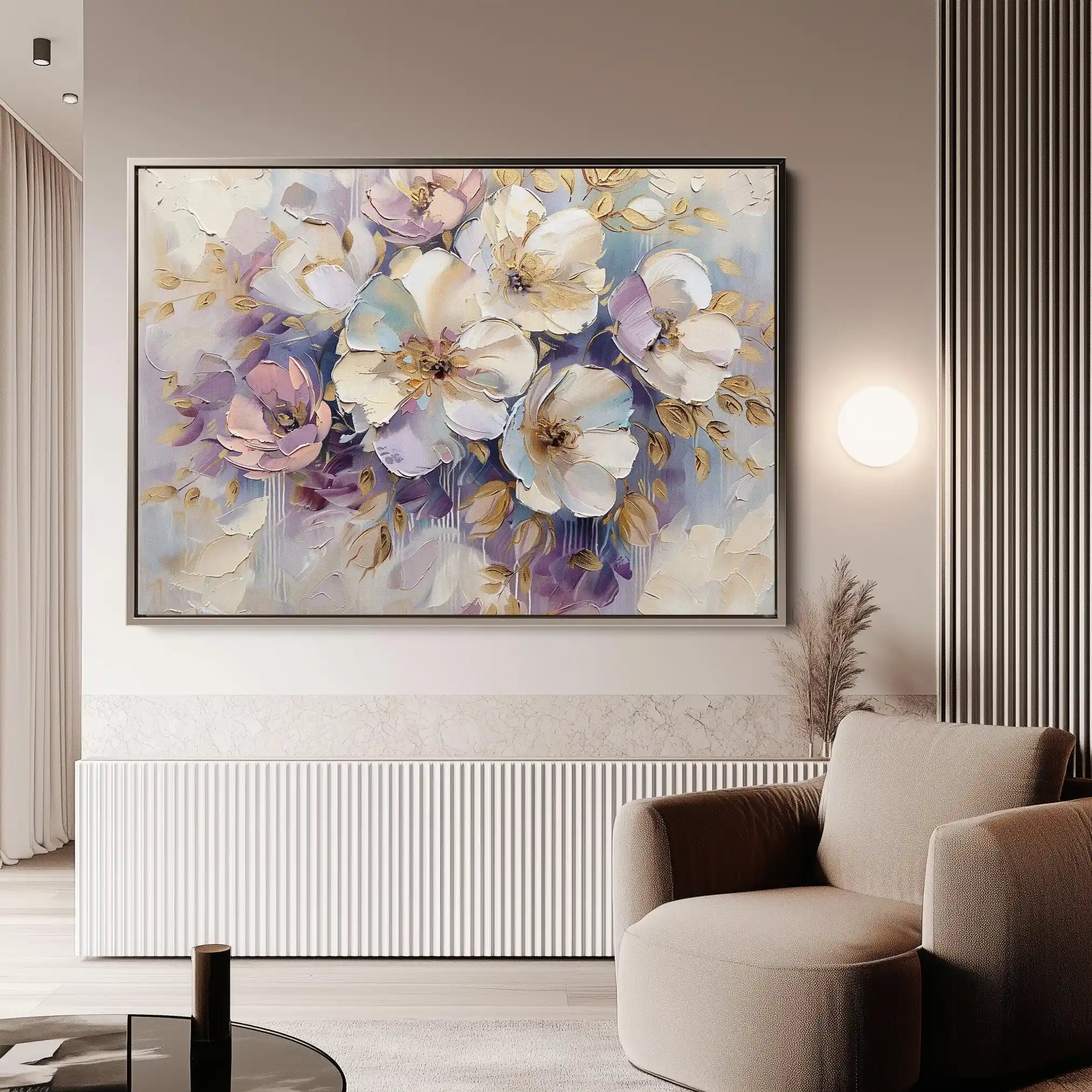 Floral Canvas Wall Art WAD884-F 90 x 60 cm / Stretched on hidden frame