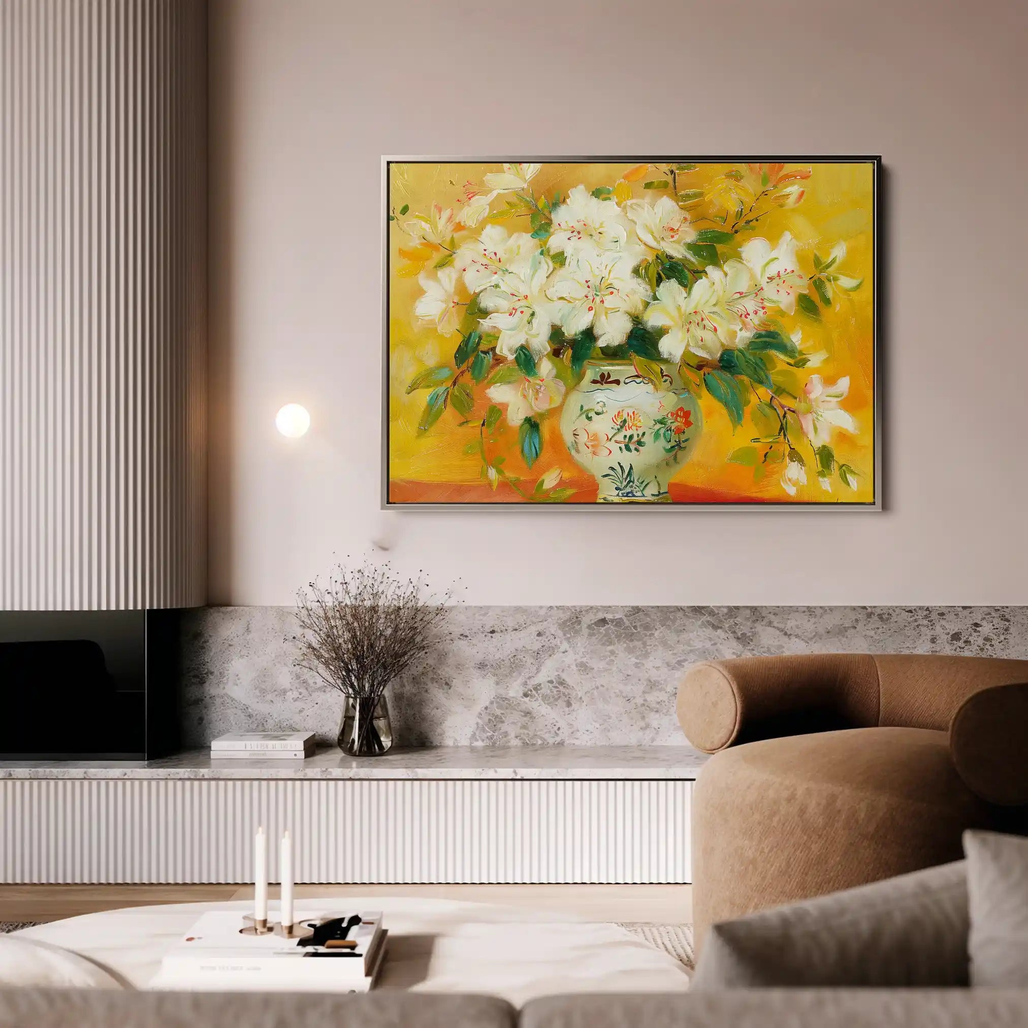 Floral Canvas Wall Art WAD886-F 90 x 60 cm / Stretched on hidden frame