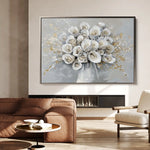 Floral Canvas Wall Art WAD887-F 90 x 60 cm / Stretched on hidden frame