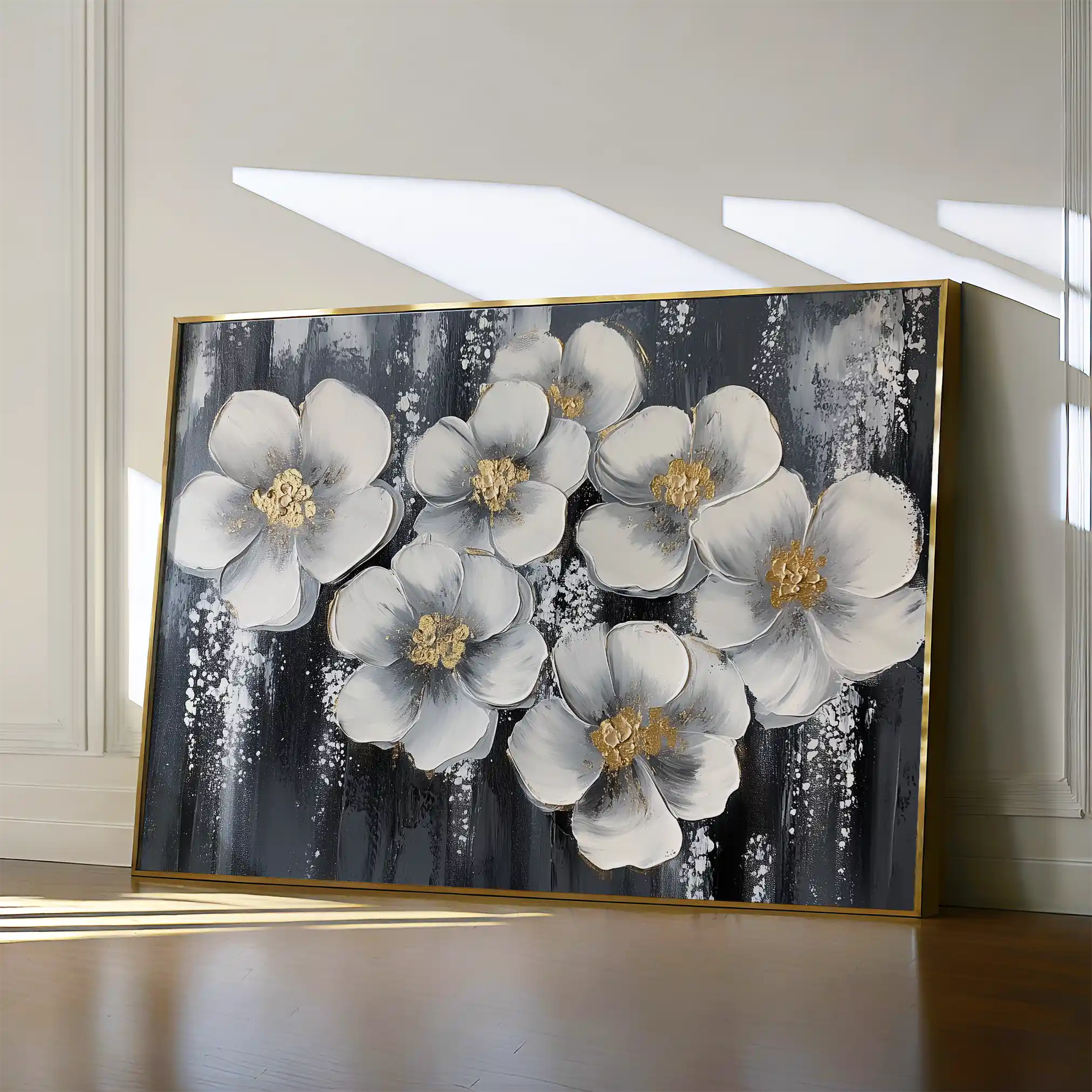 Floral Canvas Wall Art WAD890-F 90 x 60 cm / Stretched on hidden frame