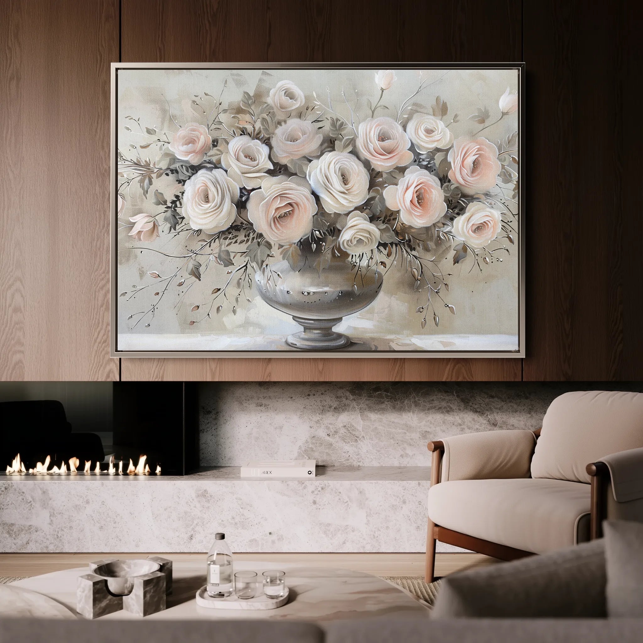 Floral Canvas Wall Art WAD891-F 90 x 60 cm / Stretched on hidden frame