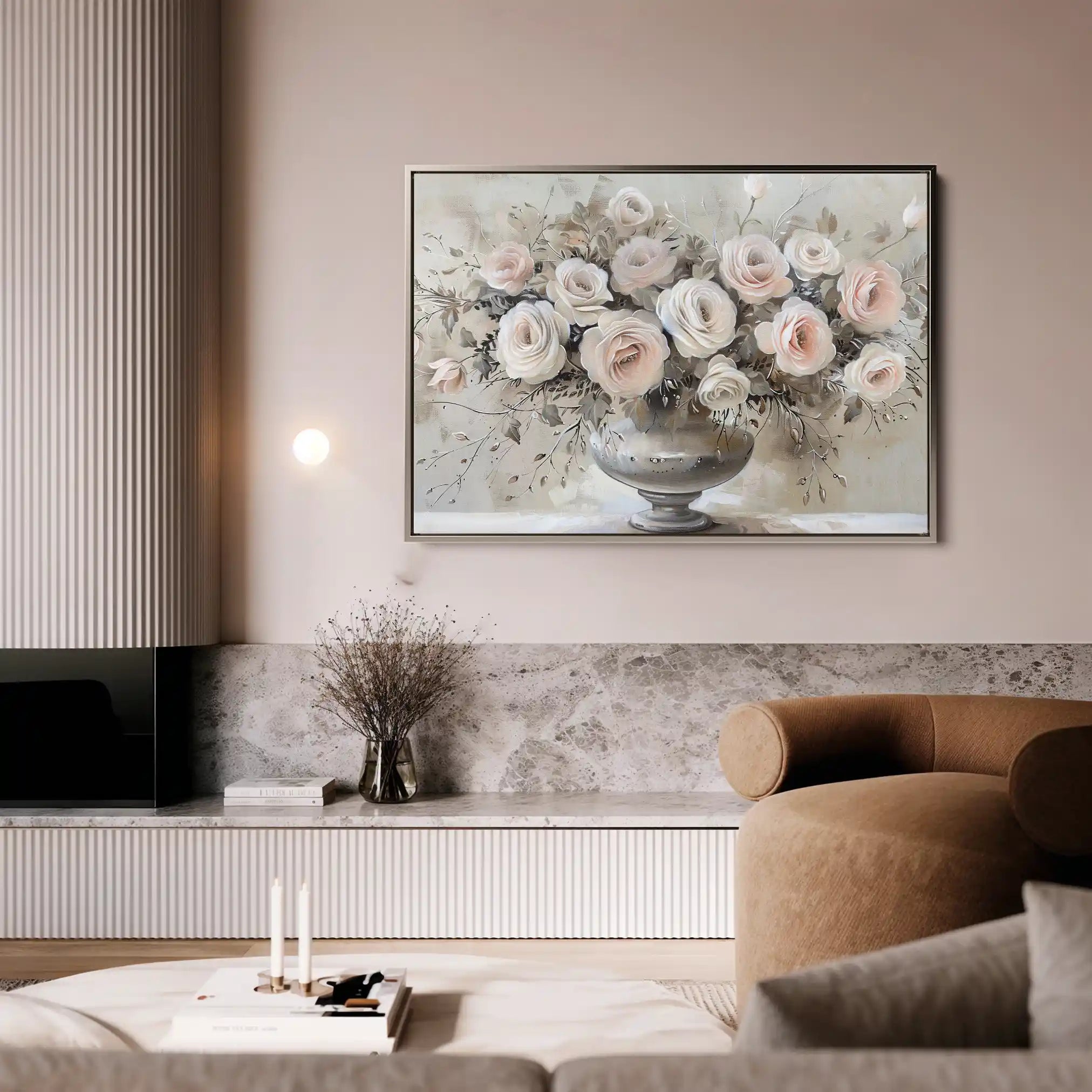 Floral Canvas Wall Art WAD891-F 90 x 60 cm / Stretched on hidden frame