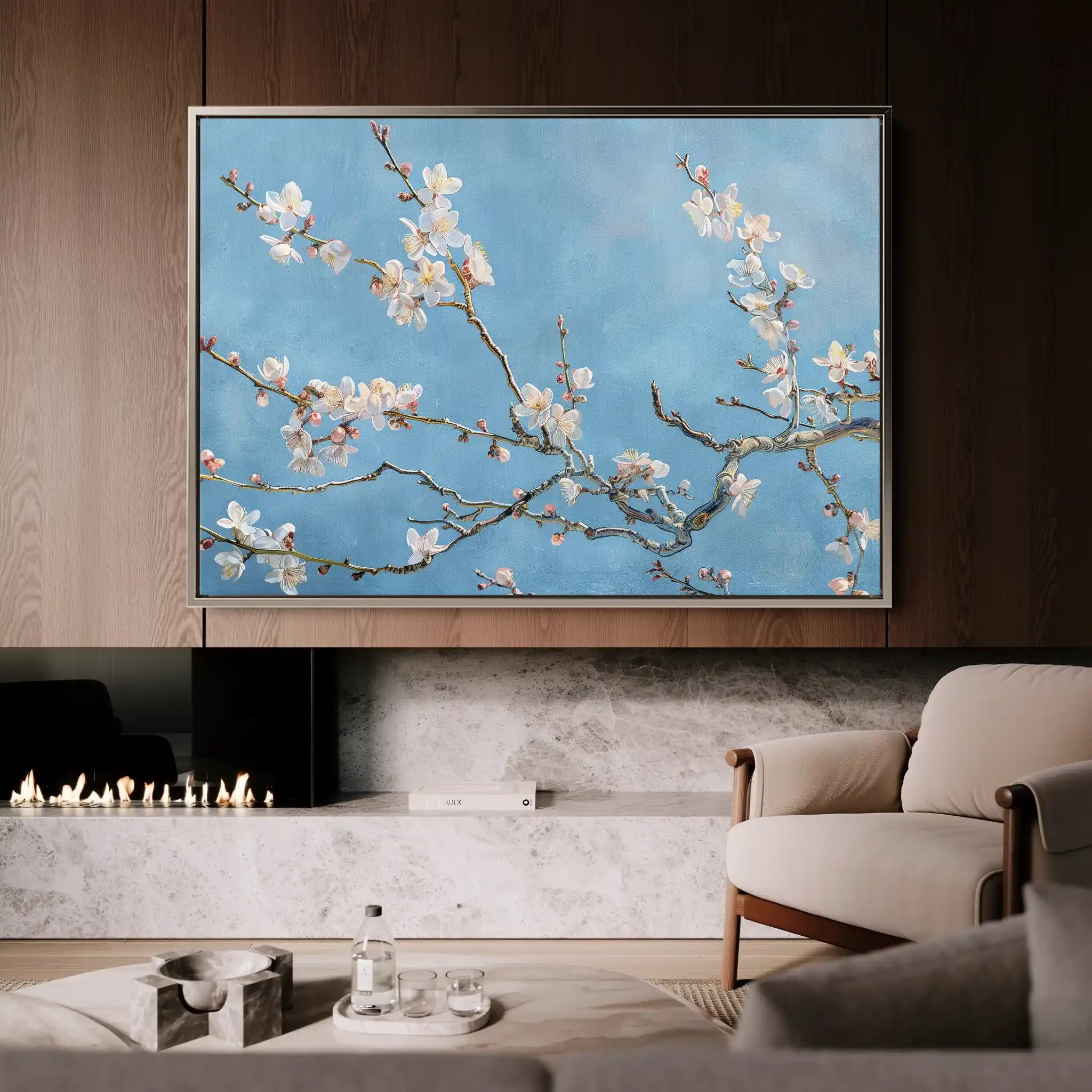 Floral Canvas Wall Art WAD892-F 90 x 60 cm / Stretched on hidden frame
