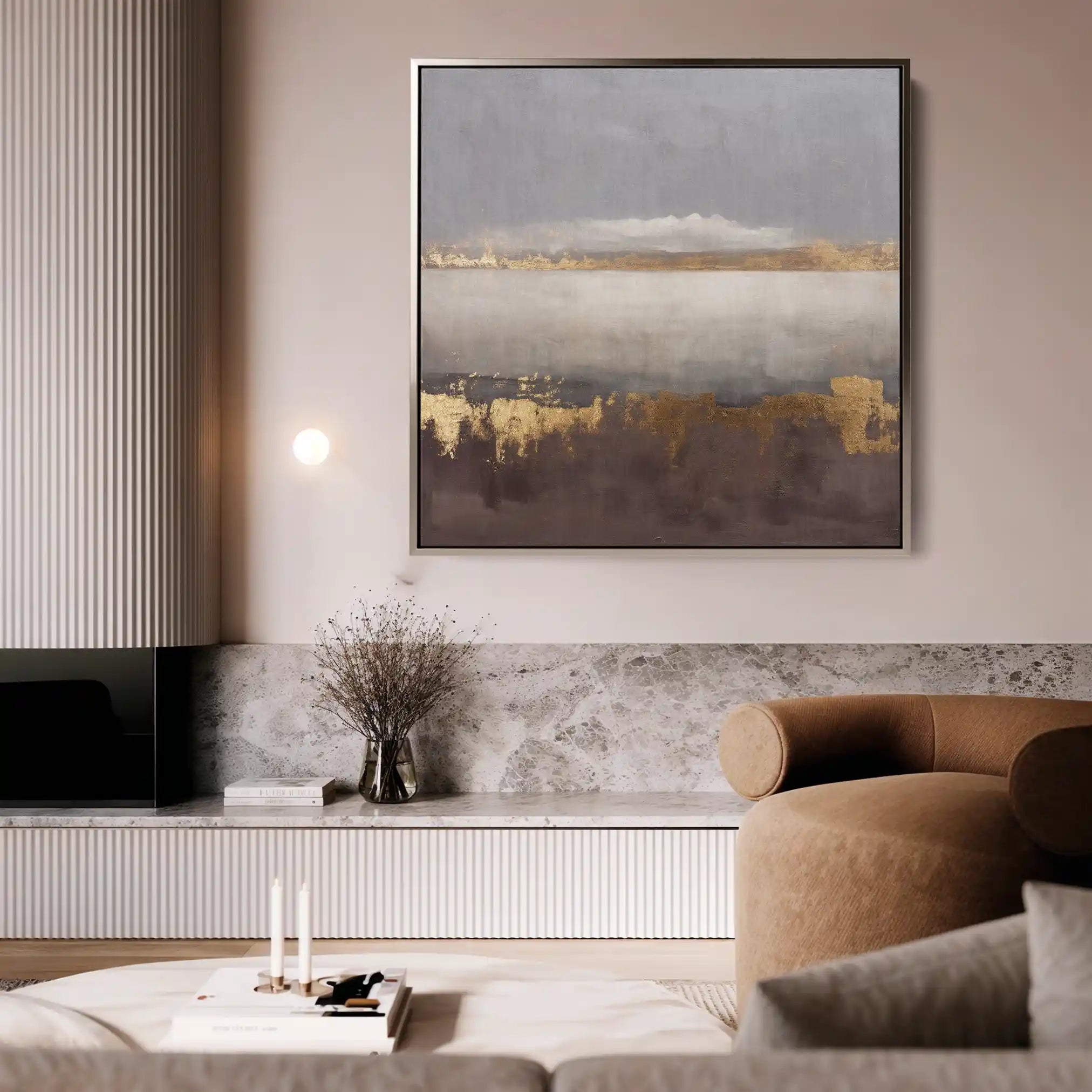 Abstract 893 Canvas Art 60 x 60 cm / Stretched on hidden frame