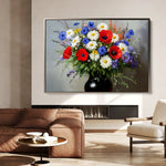 Floral Canvas Wall Art WAD893-F 90 x 60 cm / Stretched on hidden frame