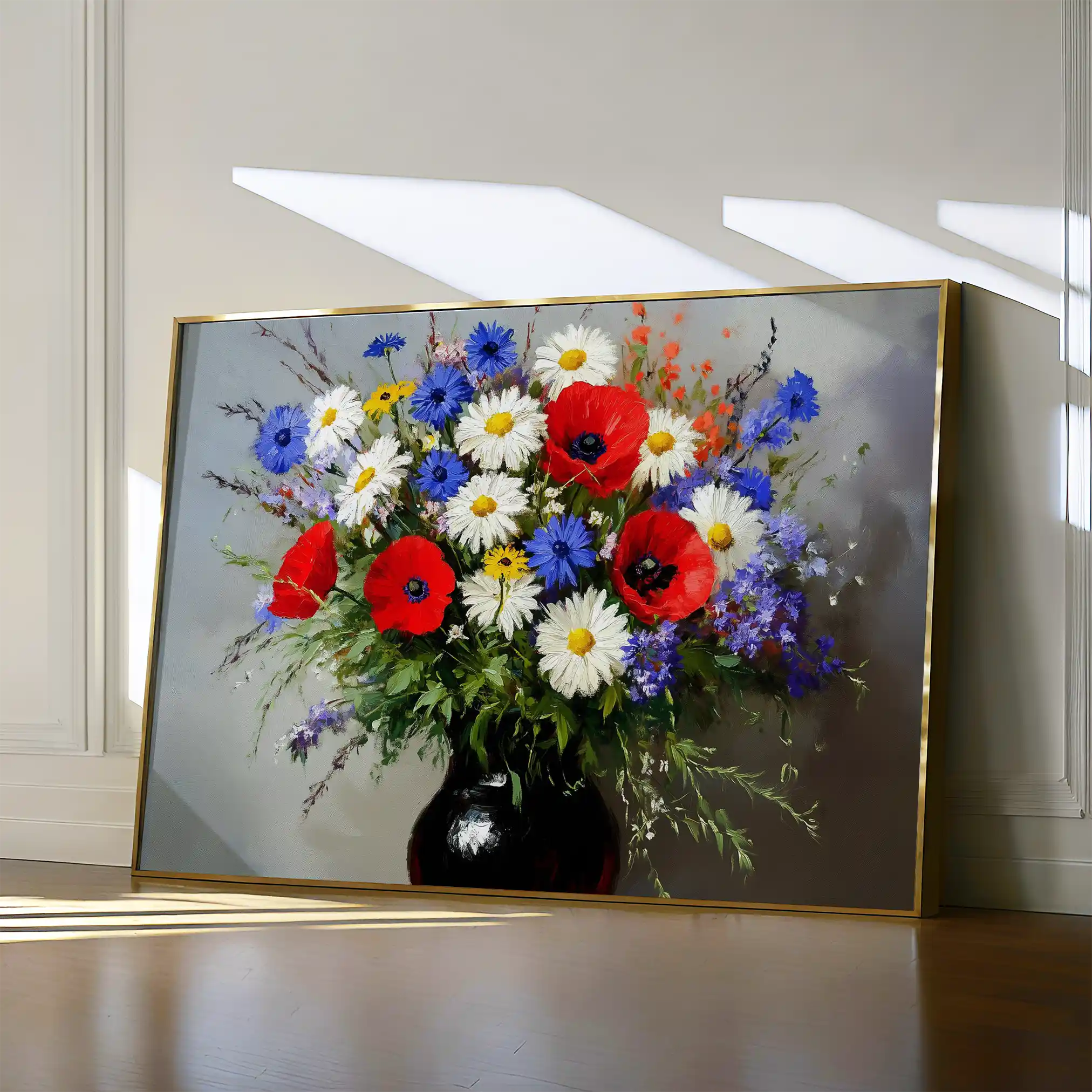 Floral Canvas Wall Art WAD893-F 90 x 60 cm / Stretched on hidden frame