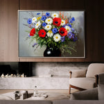 Floral Canvas Wall Art WAD893-F 90 x 60 cm / Stretched on hidden frame