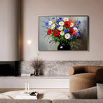 Floral Canvas Wall Art WAD893-F 90 x 60 cm / Stretched on hidden frame