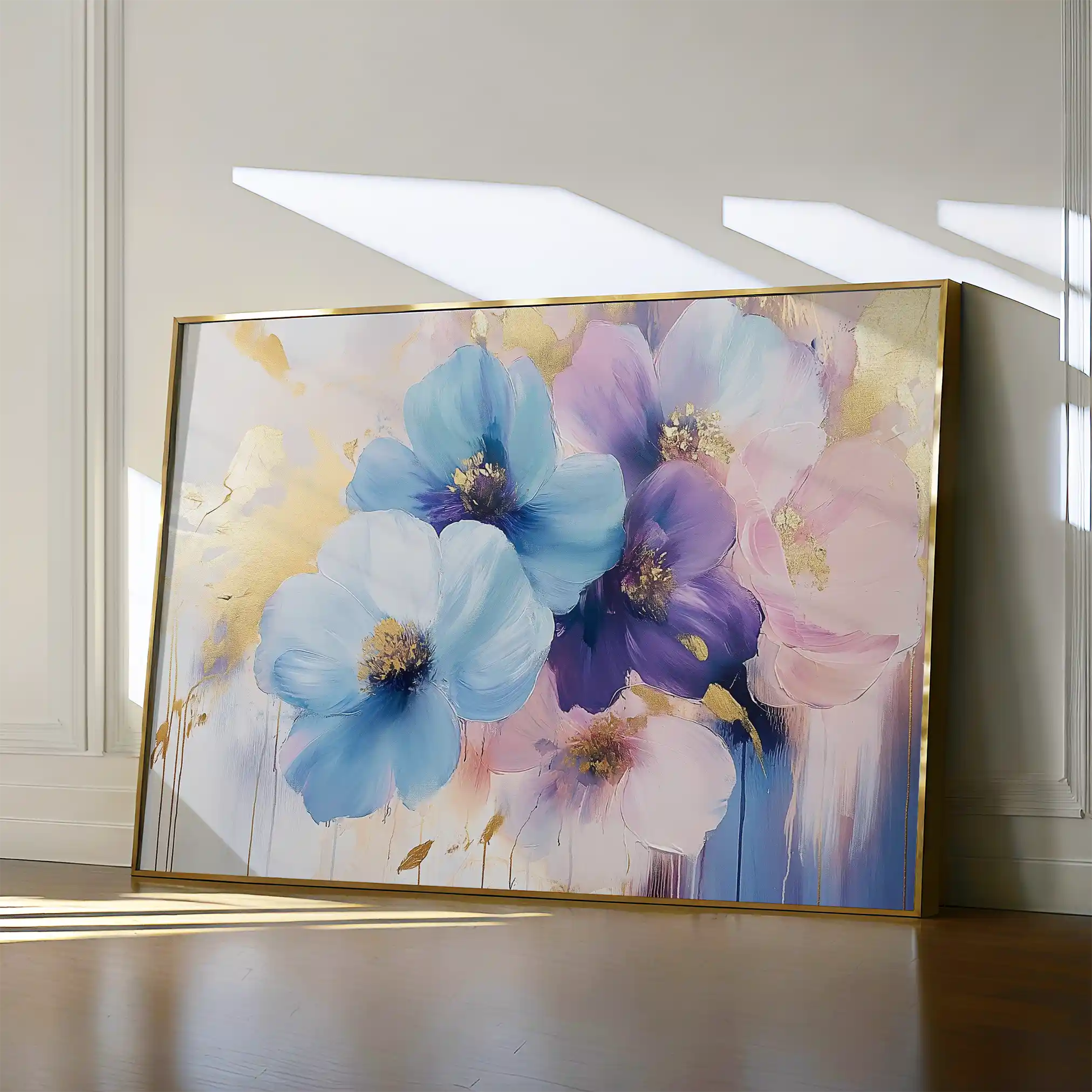 Floral Canvas Wall Art WAD894-F 90 x 60 cm / Stretched on hidden frame