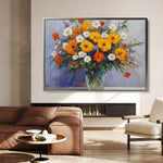 Floral Canvas Wall Art WAD895-F 90 x 60 cm / Stretched on hidden frame