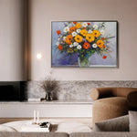 Floral Canvas Wall Art WAD895-F 90 x 60 cm / Stretched on hidden frame