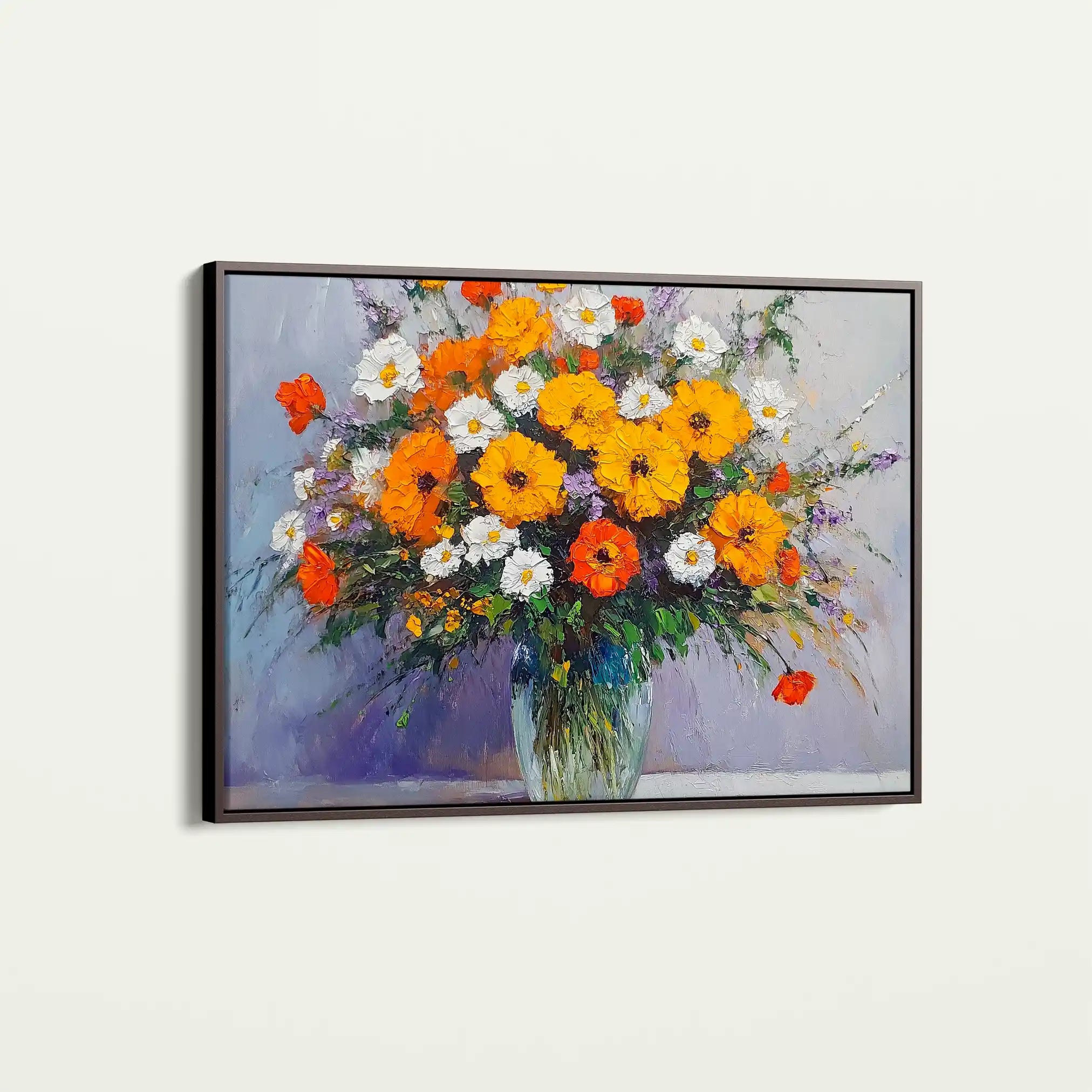 Floral Canvas Wall Art WAD895-F 90 x 60 cm / Stretched on hidden frame