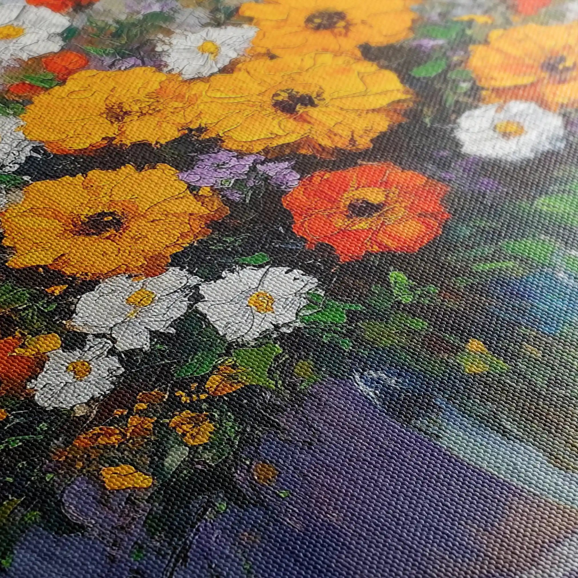 Floral Canvas Wall Art WAD895-F 90 x 60 cm / Stretched on hidden frame