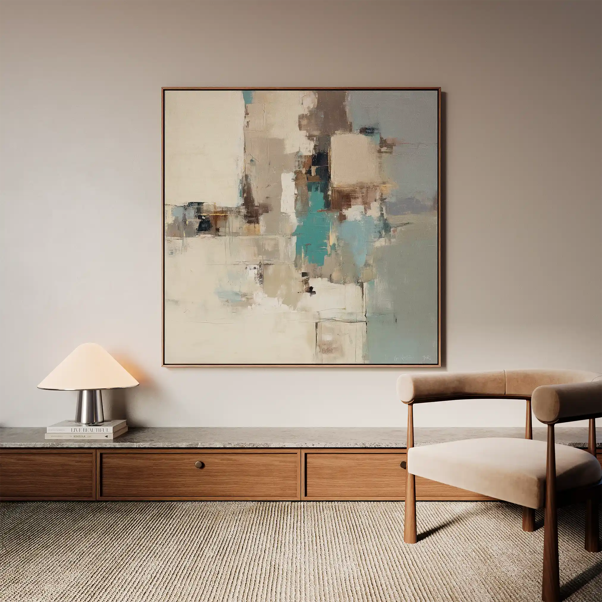 Abstract 896 Canvas Art 60 x 60 cm / Stretched on hidden frame