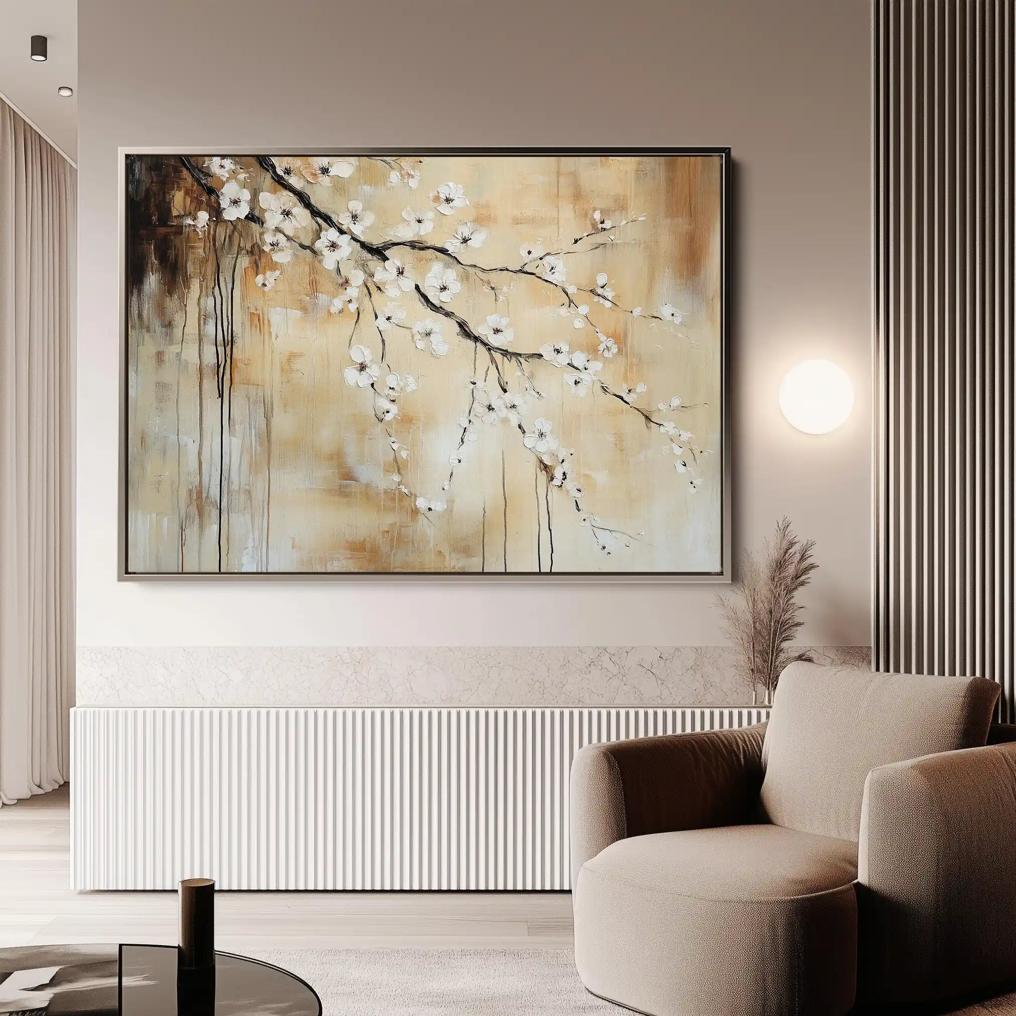 Floral Canvas Wall Art WAD896-F 90 x 60 cm / Stretched on hidden frame