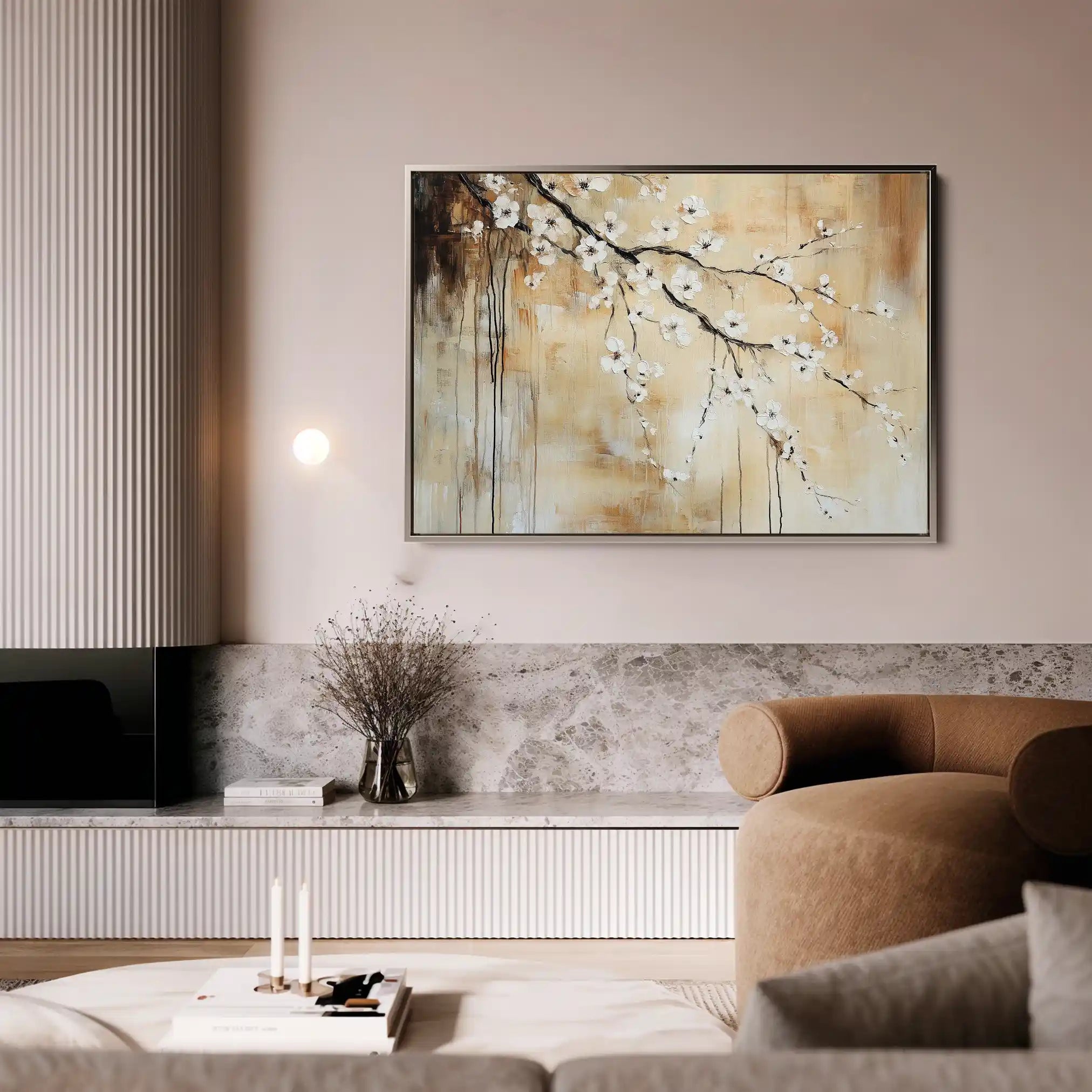 Floral Canvas Wall Art WAD896-F 90 x 60 cm / Stretched on hidden frame