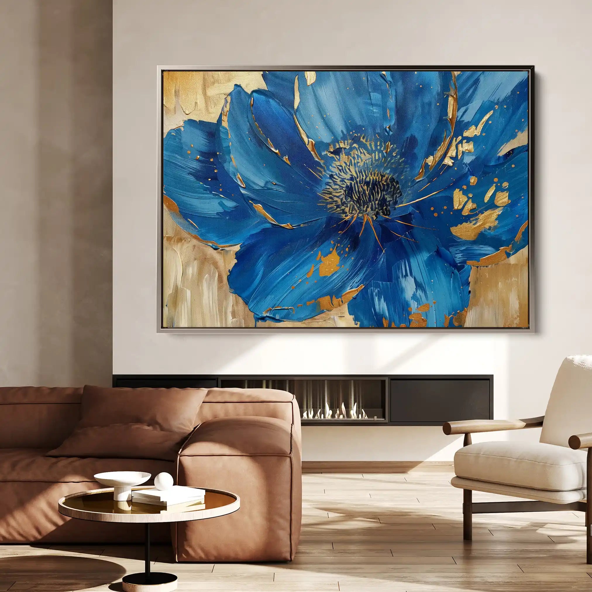 Floral Canvas Wall Art WAD897-F 90 x 60 cm / Stretched on hidden frame