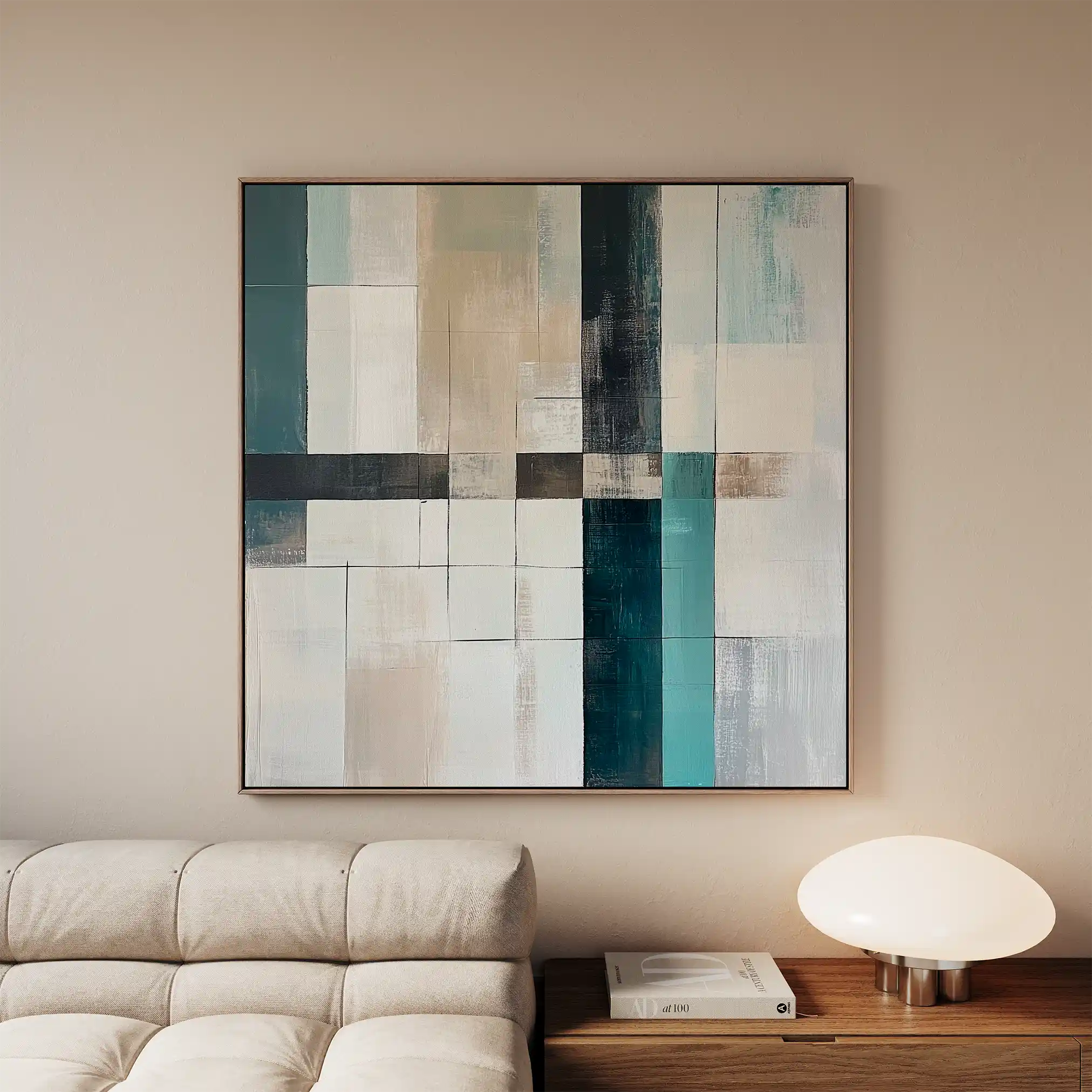 Abstract 898 Canvas Art 60 x 60 cm / Stretched on hidden frame