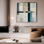 Abstract 898 Canvas Art 60 x 60 cm / Stretched on hidden frame