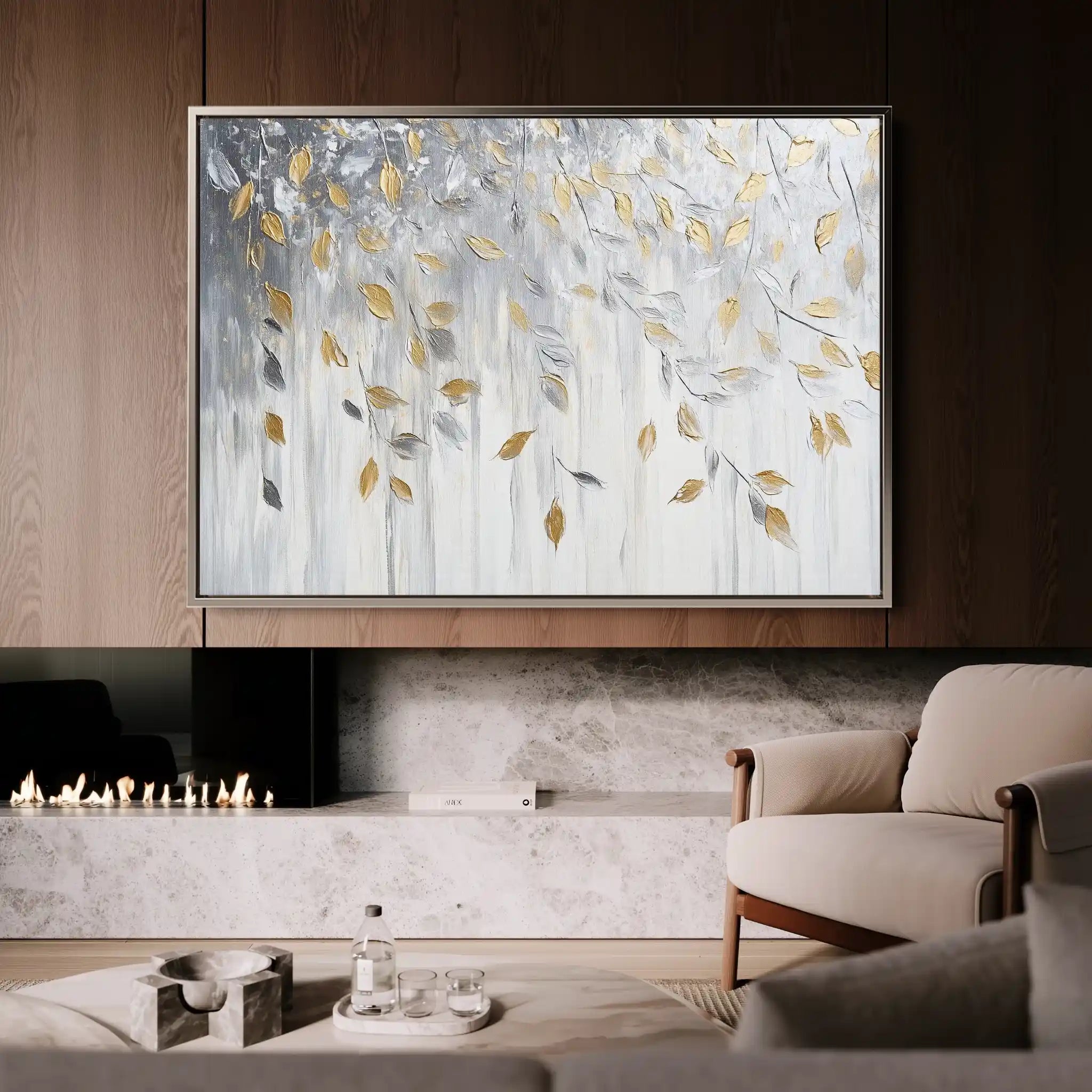 Floral Canvas Wall Art WAD898-F 90 x 60 cm / Stretched on hidden frame