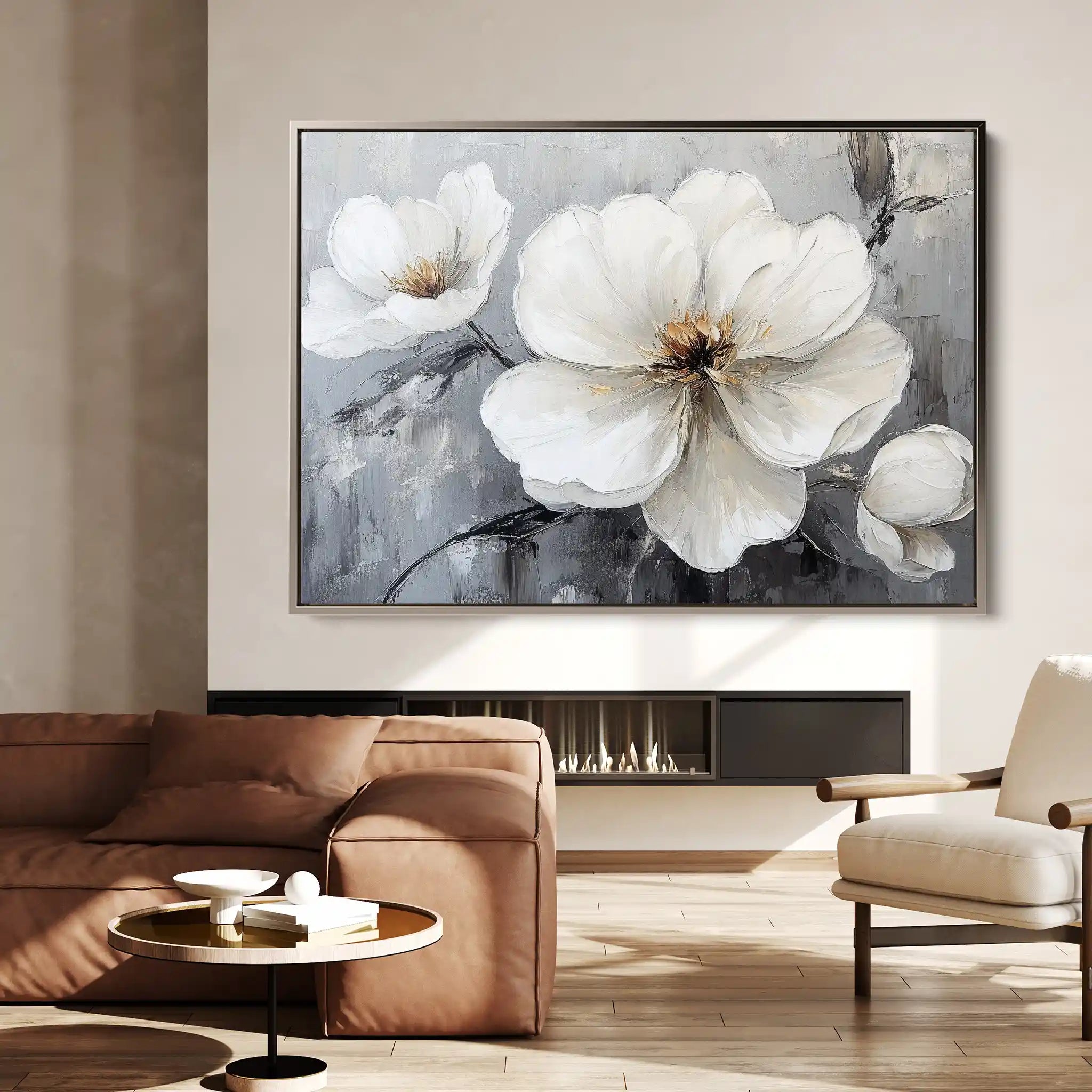 Floral Canvas Wall Art WAD899-F 90 x 60 cm / Stretched on hidden frame