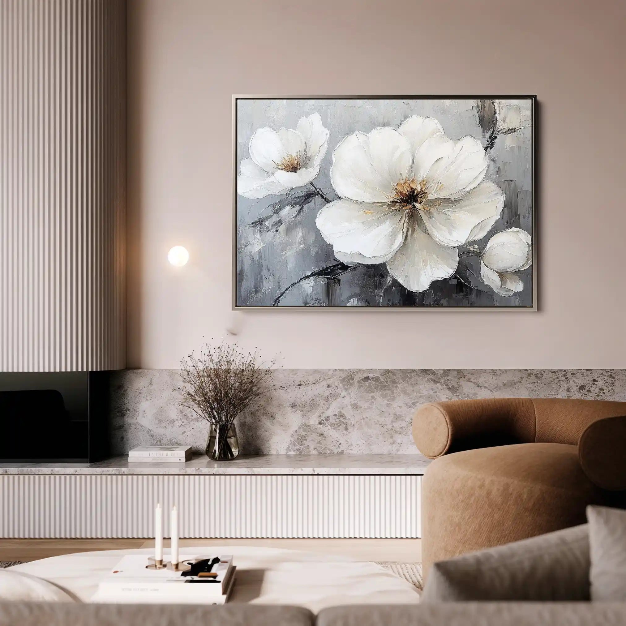 Floral Canvas Wall Art WAD899-F 90 x 60 cm / Stretched on hidden frame